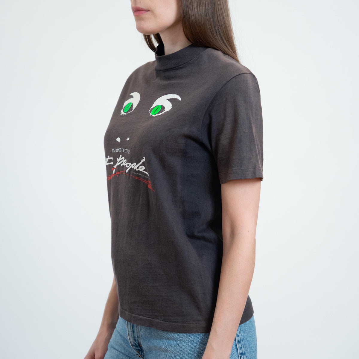 Vintage 80s Cat People "Pet Me If You Dare" Cult Horror Movie T Shirt - XS to Small | Unisex Film Promo Graphic Tee