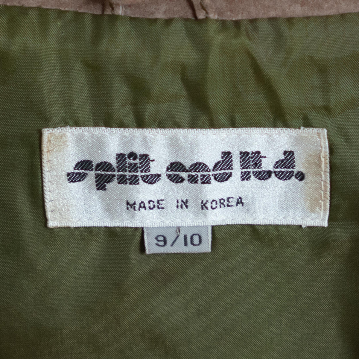 Vintage 80s New Wave Olive Suede Jacket & Skirt Set - Medium | Leather Matching Outfit