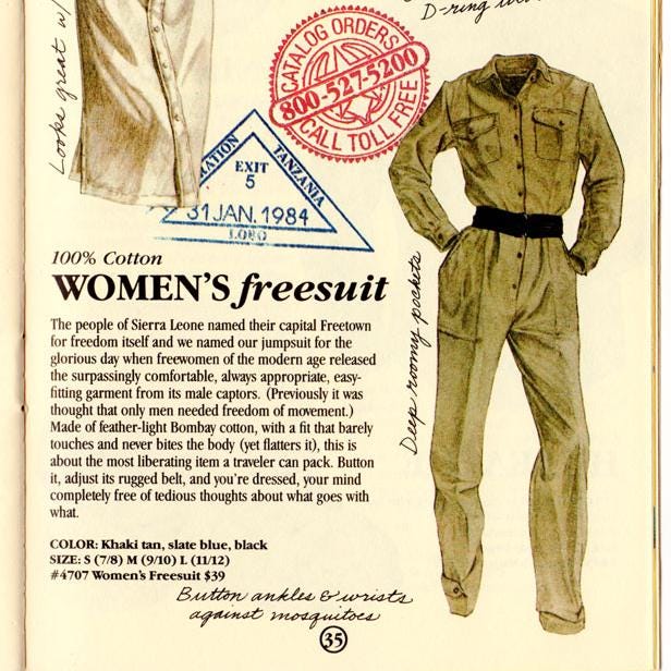 Vintage 80s Banana Republic Safari Jumpsuit - Large | Khaki Coverall Pantsuit
