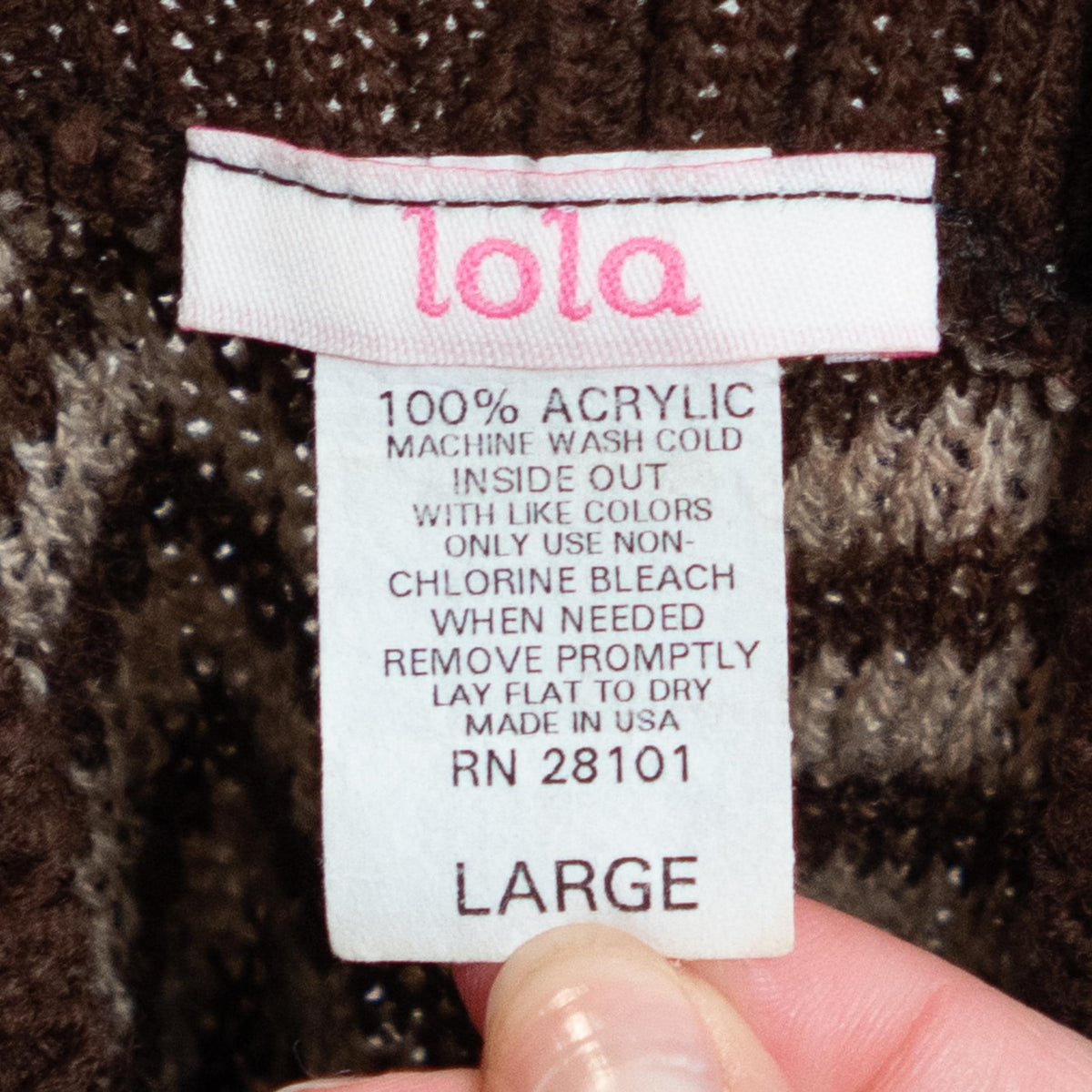 Vintage Y2K Brown Chevron Cross Front Bolero Shrug - Small to Medium | Turtleneck Crop Top Sweater