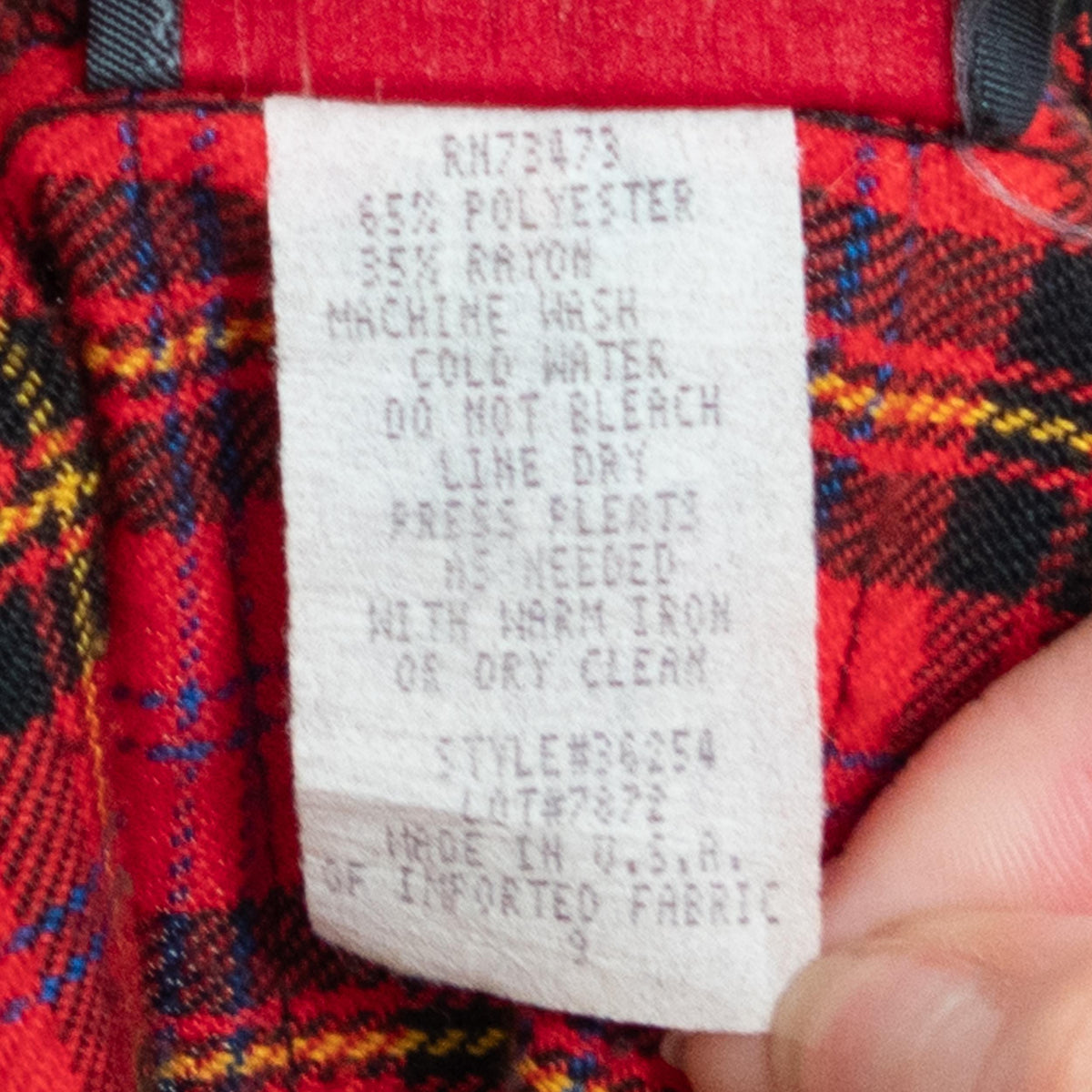Vintage 90s Red Plaid Schoolgirl Mini Skirt - Medium, 28" Waist | High Waisted Pleated Skirt