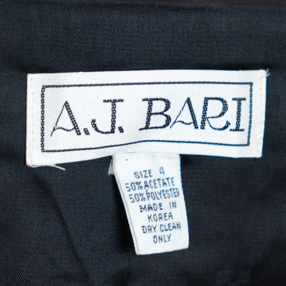 Vintage 80s A.J. Bari Black Tuxedo Mini Dress - Extra Small | New Wave Notched Collar Bodycon Cocktail Party Dress