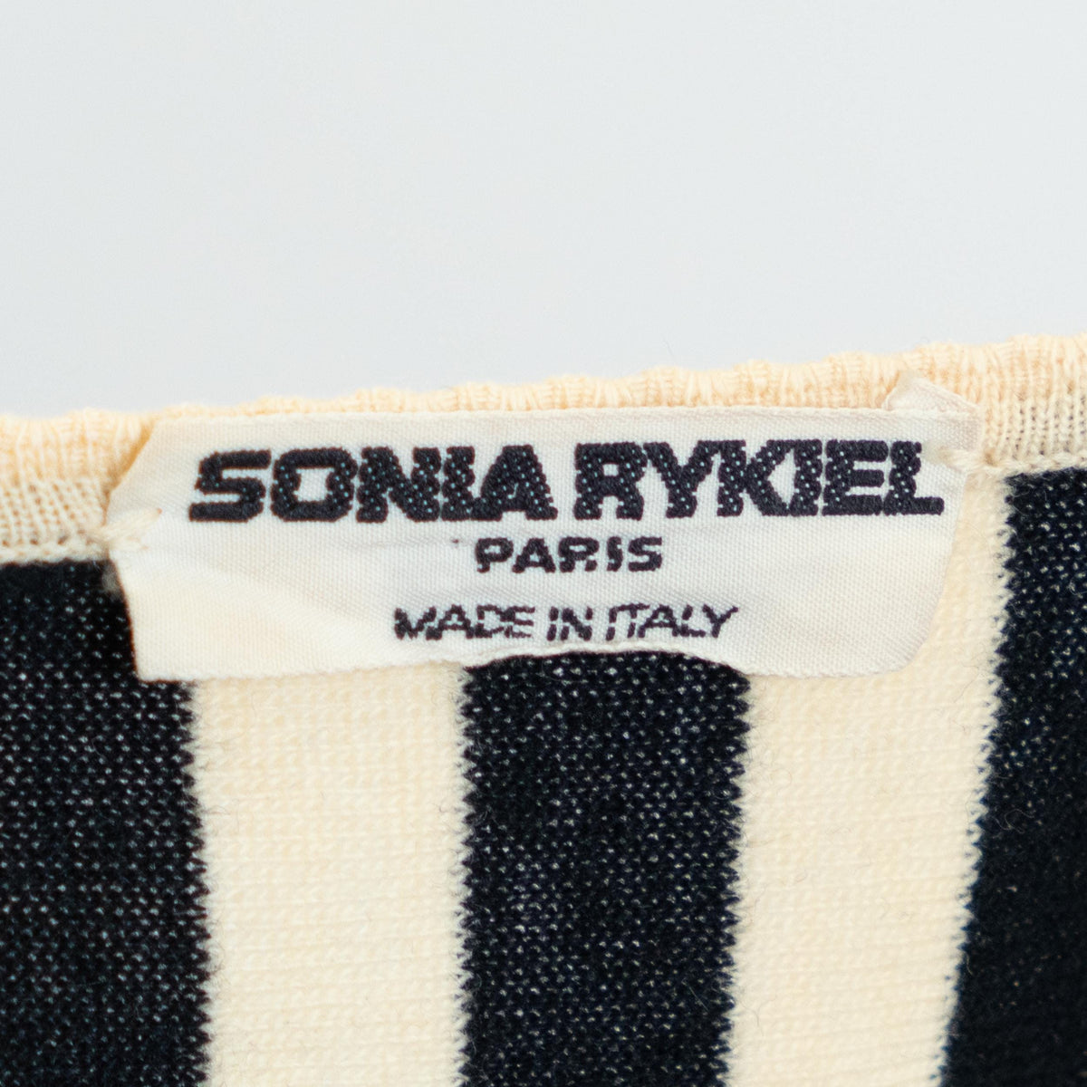 Vintage 80s Sonia Rykiel Black & White Striped Sweater, As Is - Small to Medium | Wool Knit Lightweight Pullover