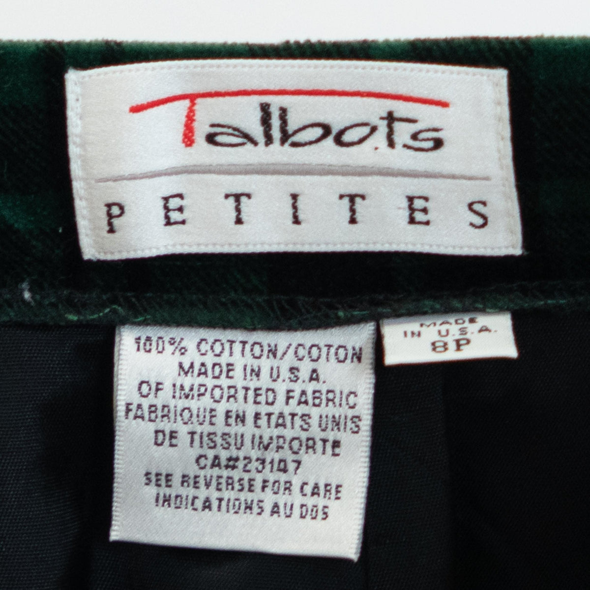 Vintage 90s Green Plaid Velvet Trouser Shorts - Small, 26" Waist | Grunge High Waisted Shorts