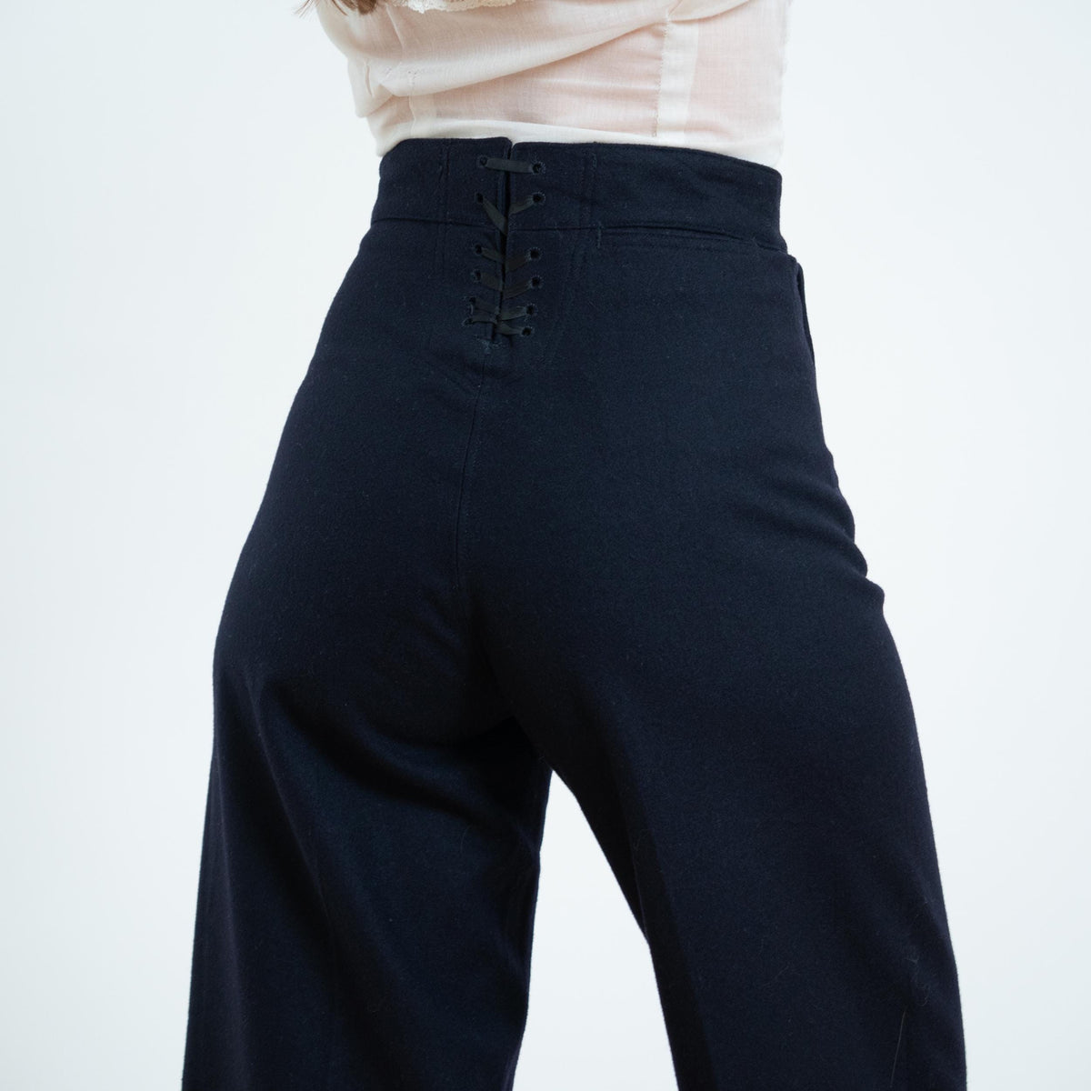 Vintage 60s US Navy Wool Sailor Pants - Small, 27" Waist | Flared Anchor Button Crackerjack Uniform Trousers