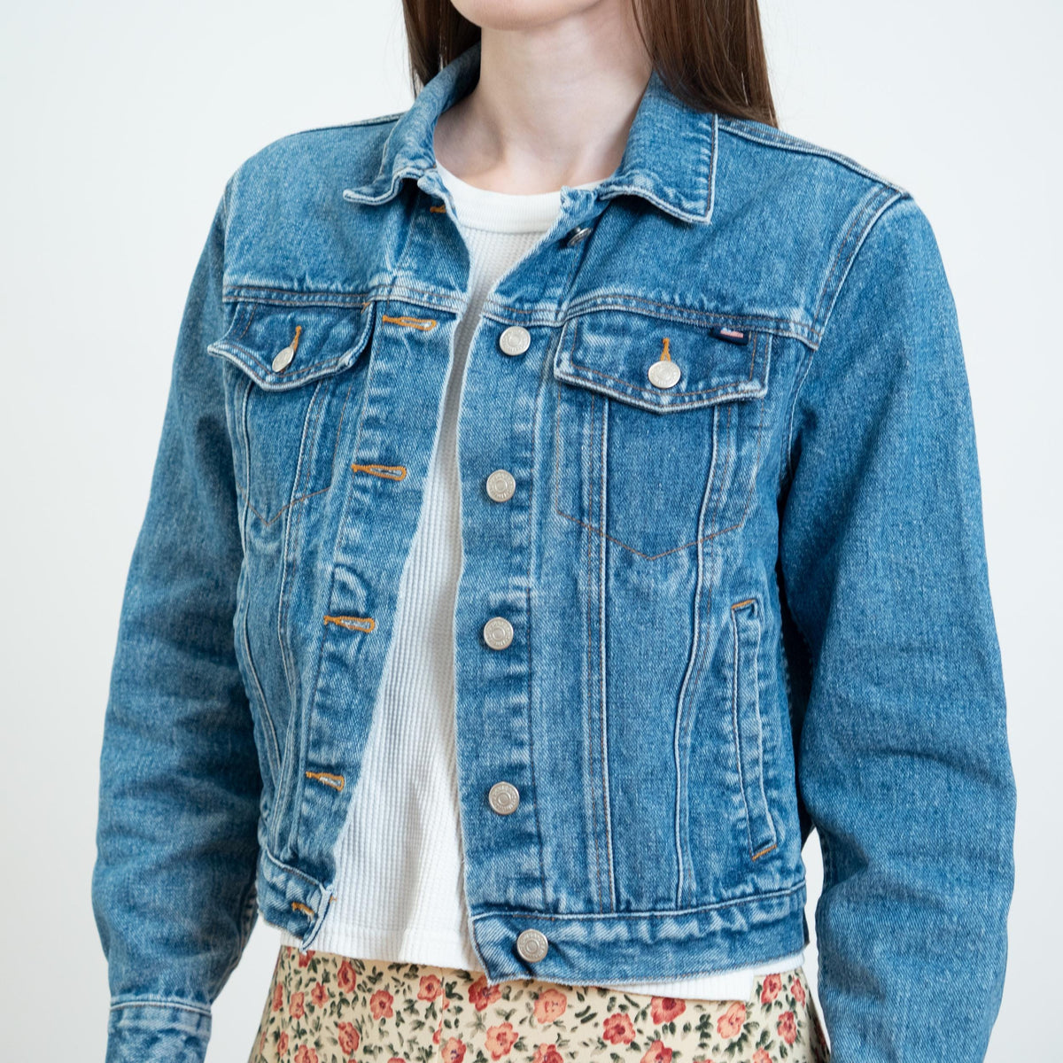 Vintage 90s Limited Jean Jacket - Extra Small | Y2K Denim Trucker Jacket