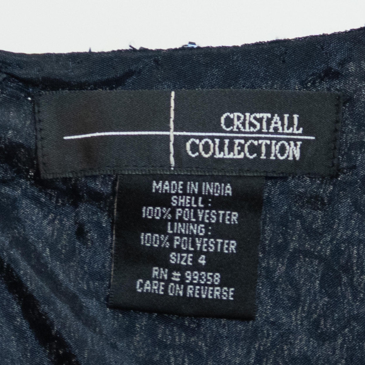 Vintage 90s Y2K Midnight Blue Beaded Gown, As Is - Small | Cristall Collection Bodycon Bias Cut Maxi Dress