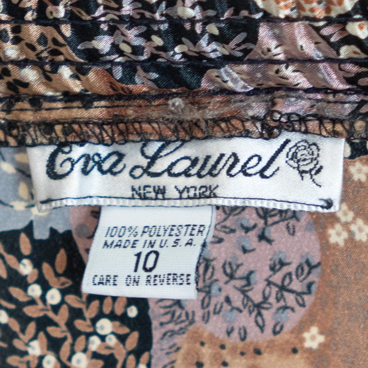 Vintage 80s Tree Print Satin Midi Skirt - Medium | Boho Floral High Waisted Pleated Skirt