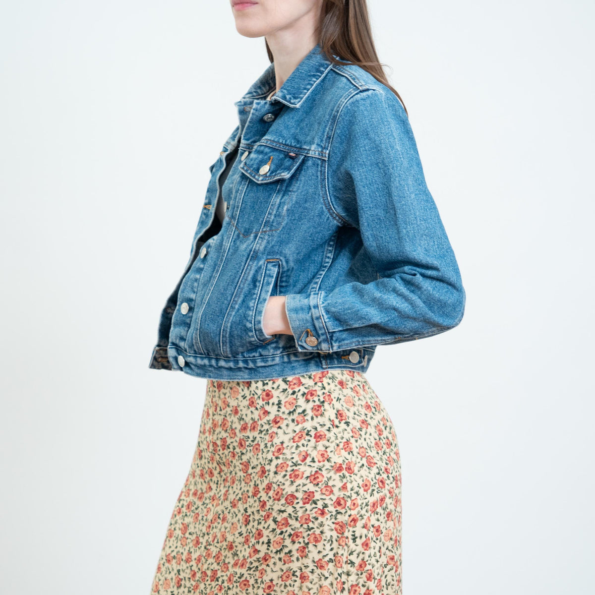 Vintage 90s Limited Jean Jacket - Extra Small | Y2K Denim Trucker Jacket