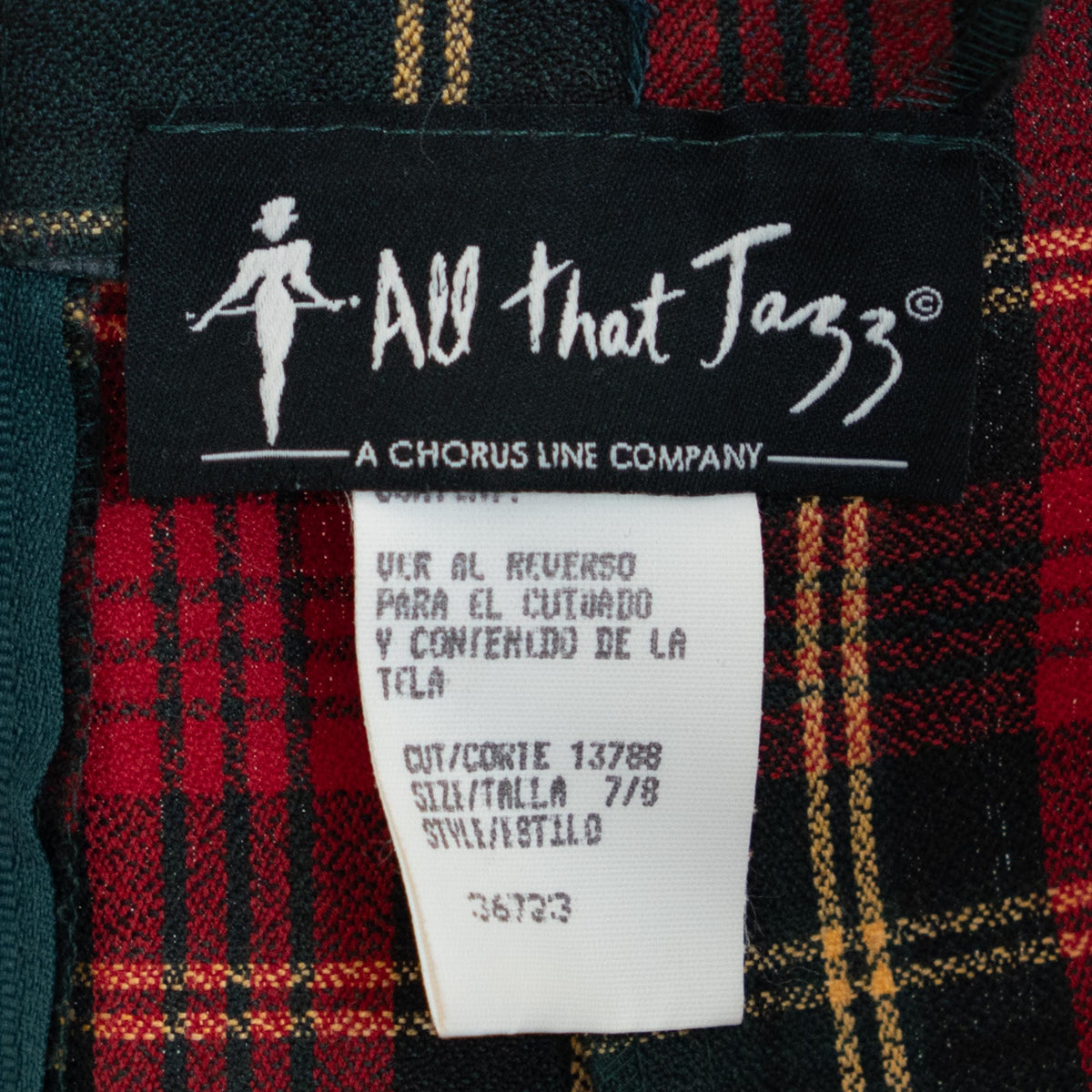 Vintage 90s Plaid Low Back Pinafore Dress - Small | Sleeveless Schoolgirl Tie Back Mini Dress