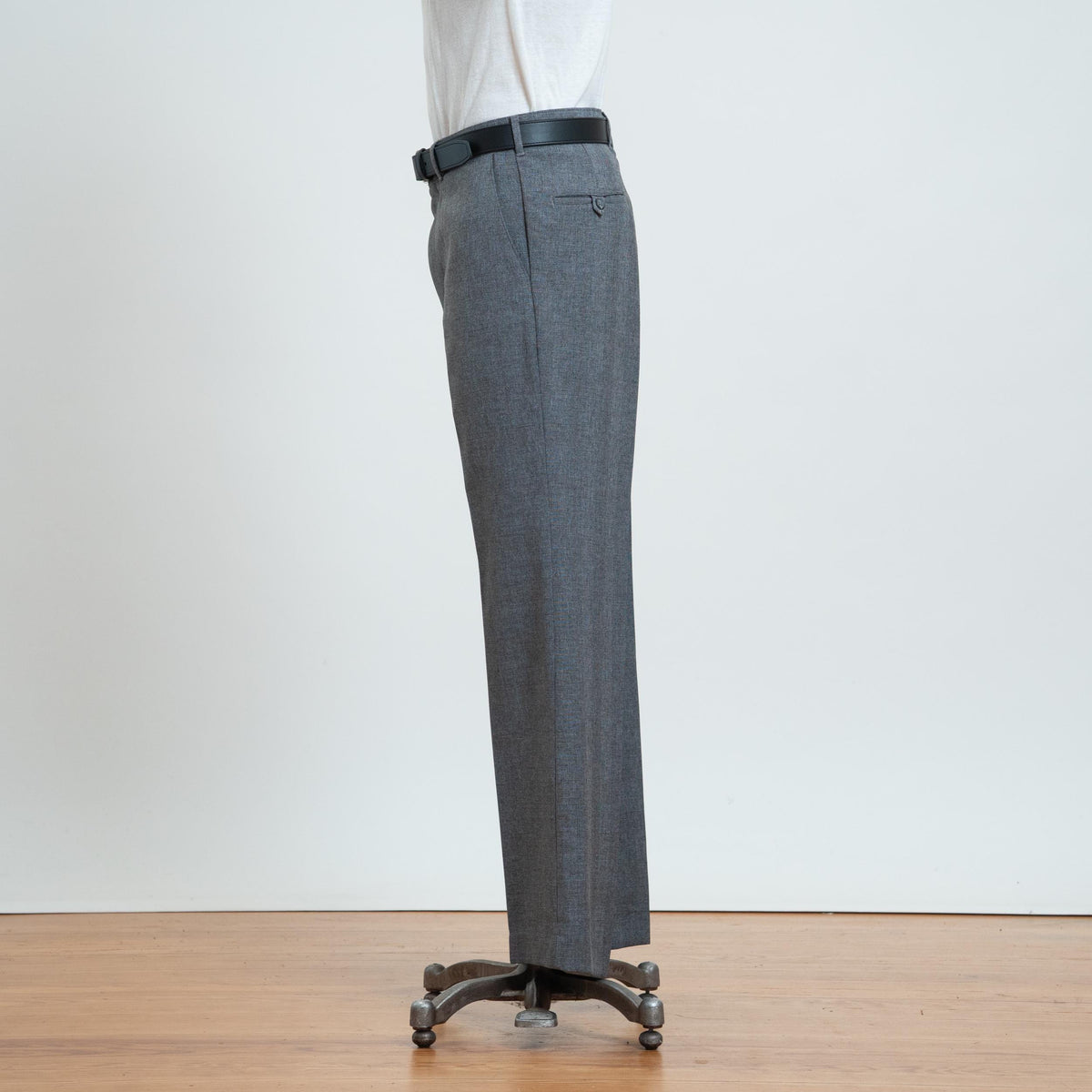 Vintage 70s Levi's Grey 'Action Slacks' Trousers - 36x32 | Bootcut Leg Dress Pants