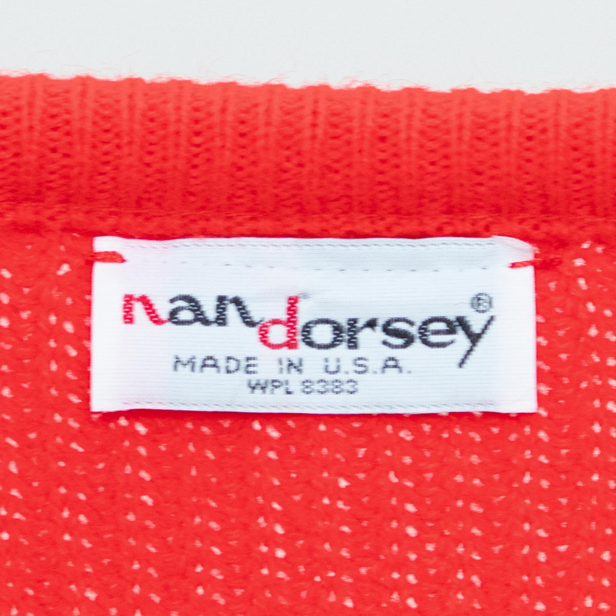 Vintage 80s Red Deep V Sweater - Medium | Cropped Ribbed Knit Pullover
