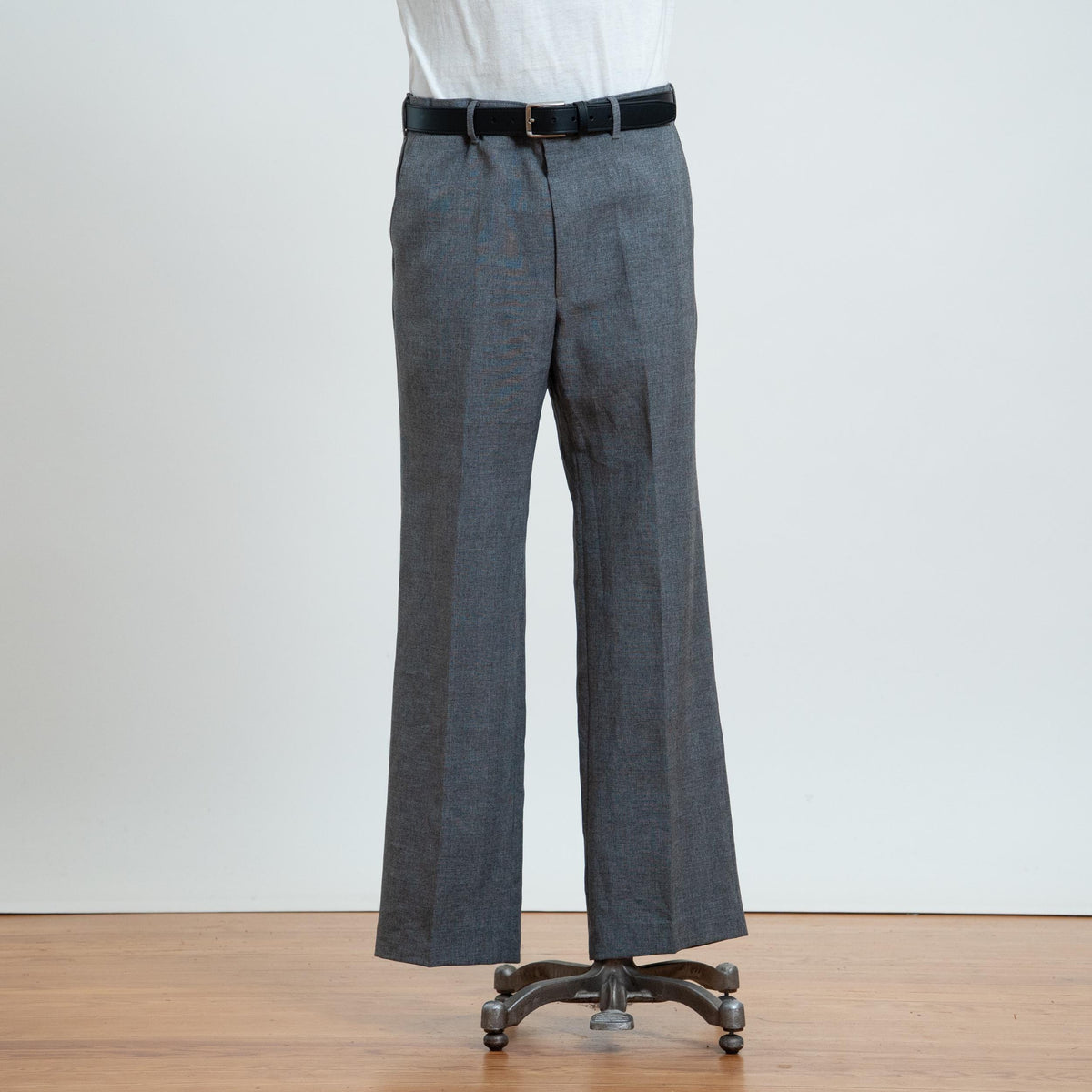 Vintage 70s Levi's Grey 'Action Slacks' Trousers - 36x32 | Bootcut Leg Dress Pants