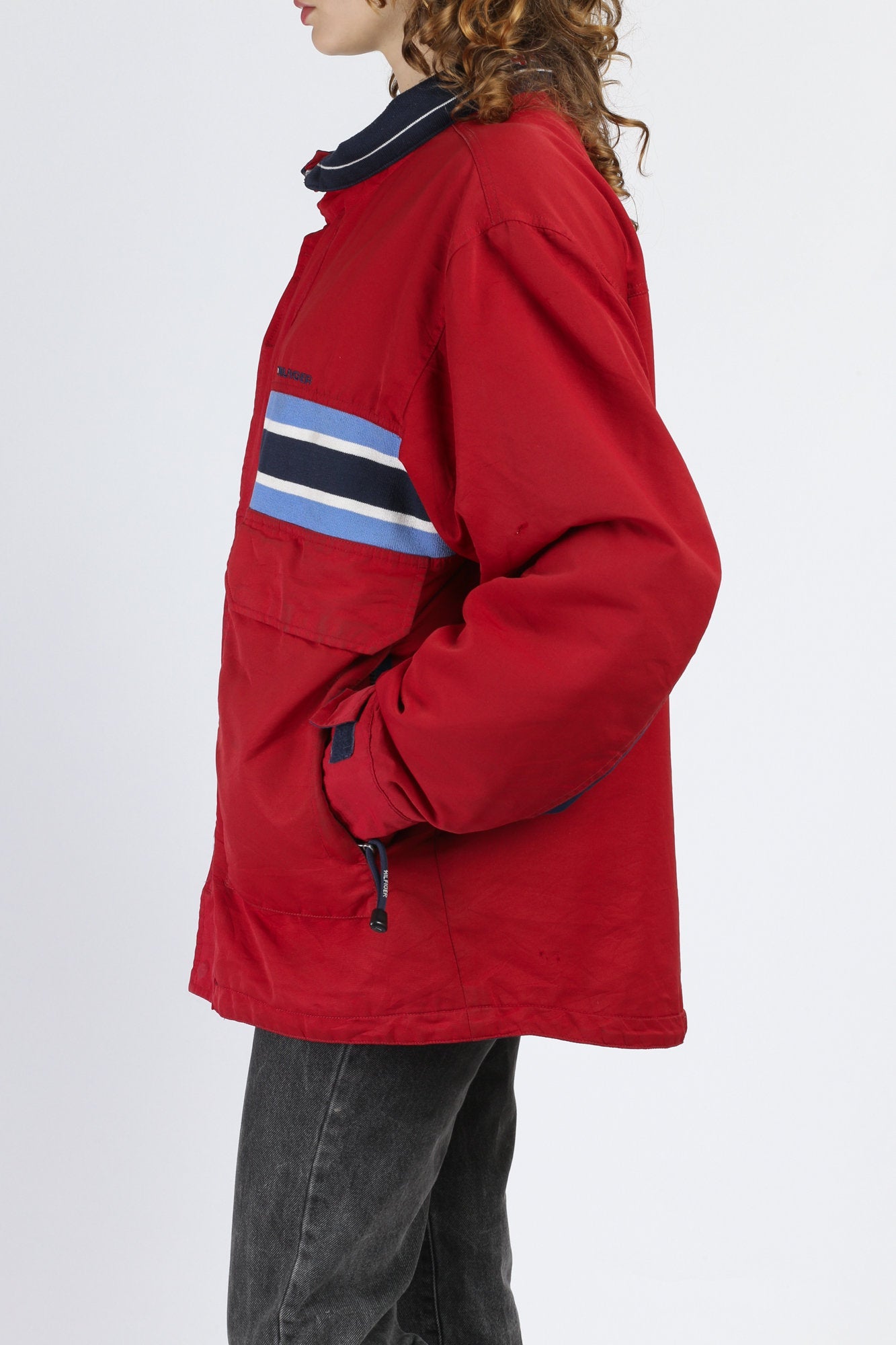 American Vintage Men's Windbreaker Jacket - Red - XL