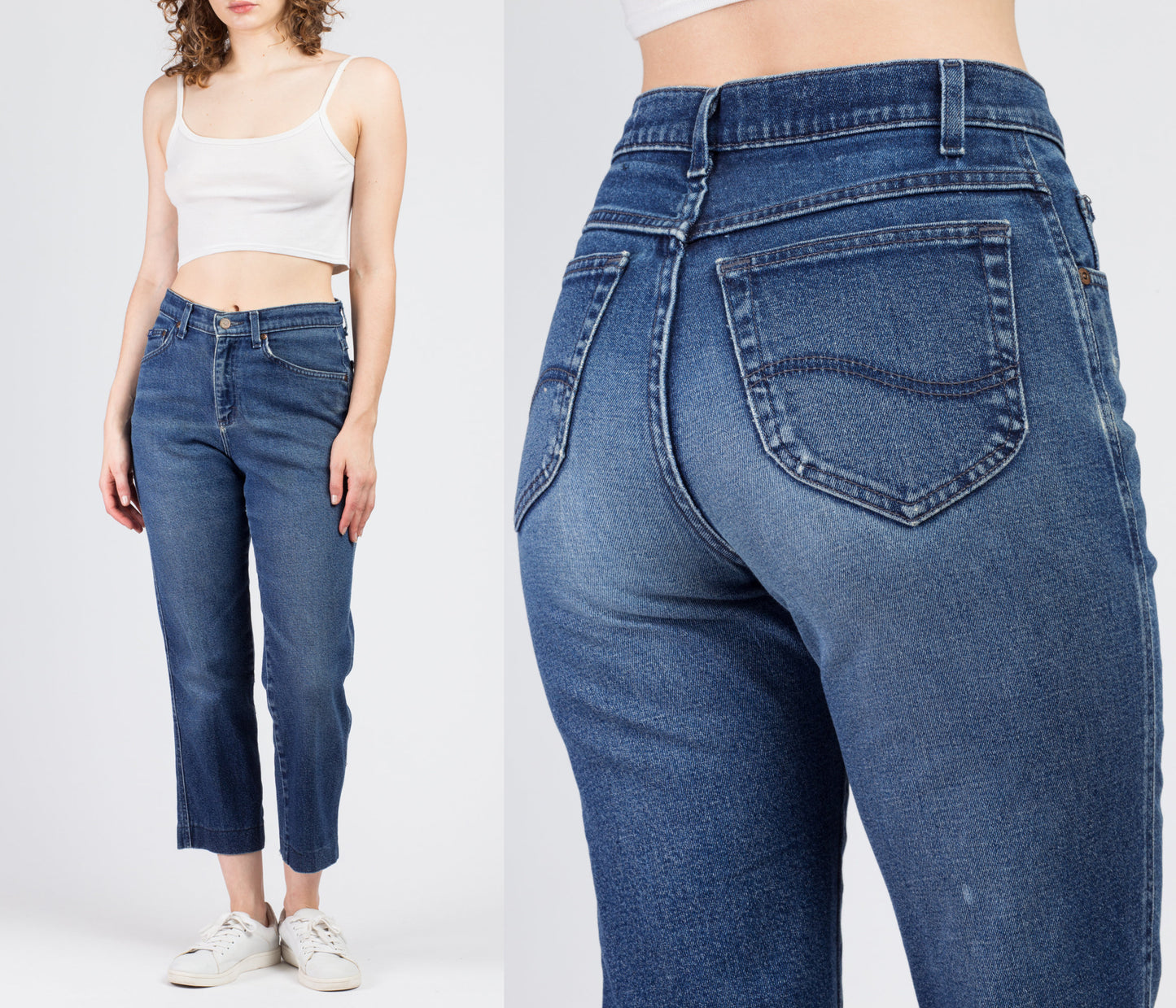 Vintage High Waisted Lee Jeans - Small to Medium