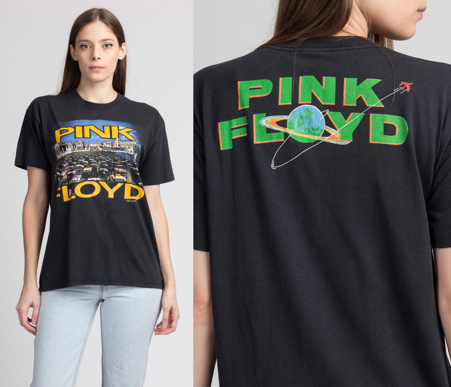 uafhængigt krystal Scrupulous Vintage Pink Floyd 1988 Tour T Shirt - Large – Flying Apple Vintage