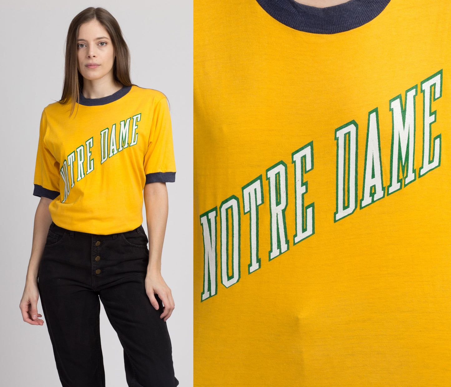 90s University of Notre Dame T Shirt - Men's Medium