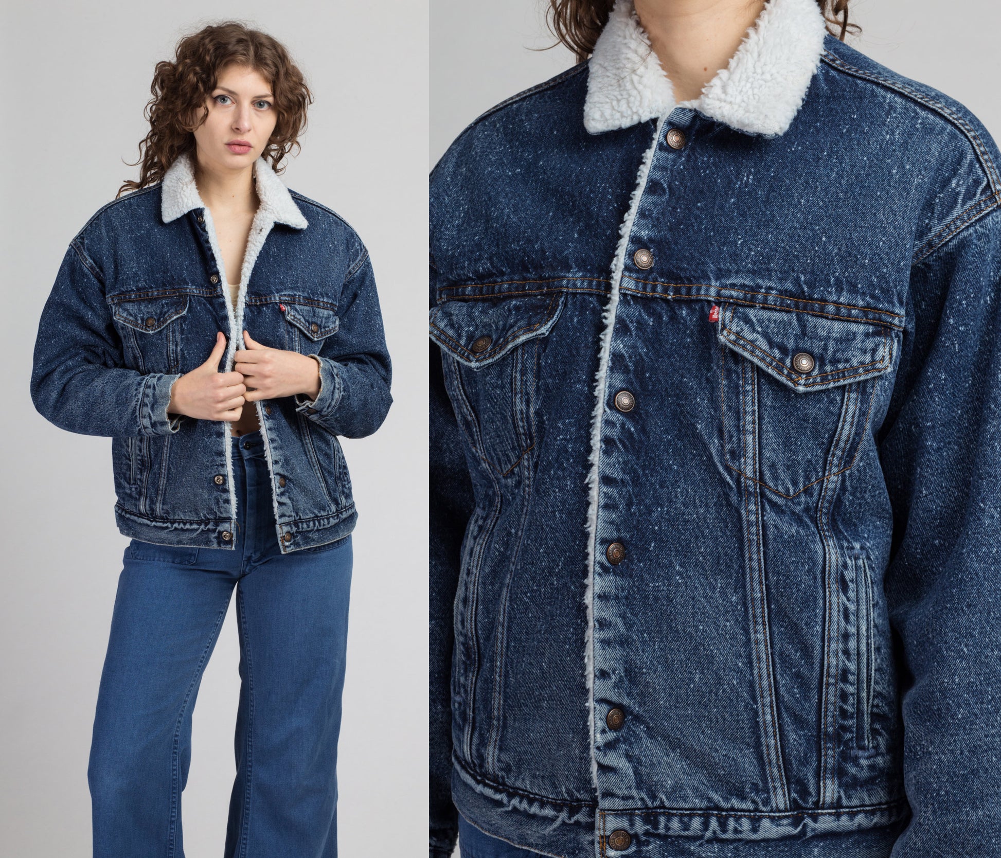 jean jacket with fur levis