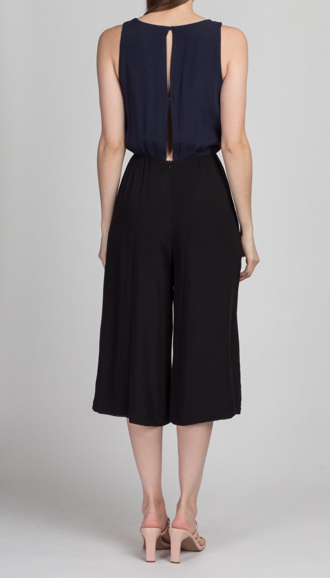 Vintage Color Block Jumpsuit - XS to Small 
