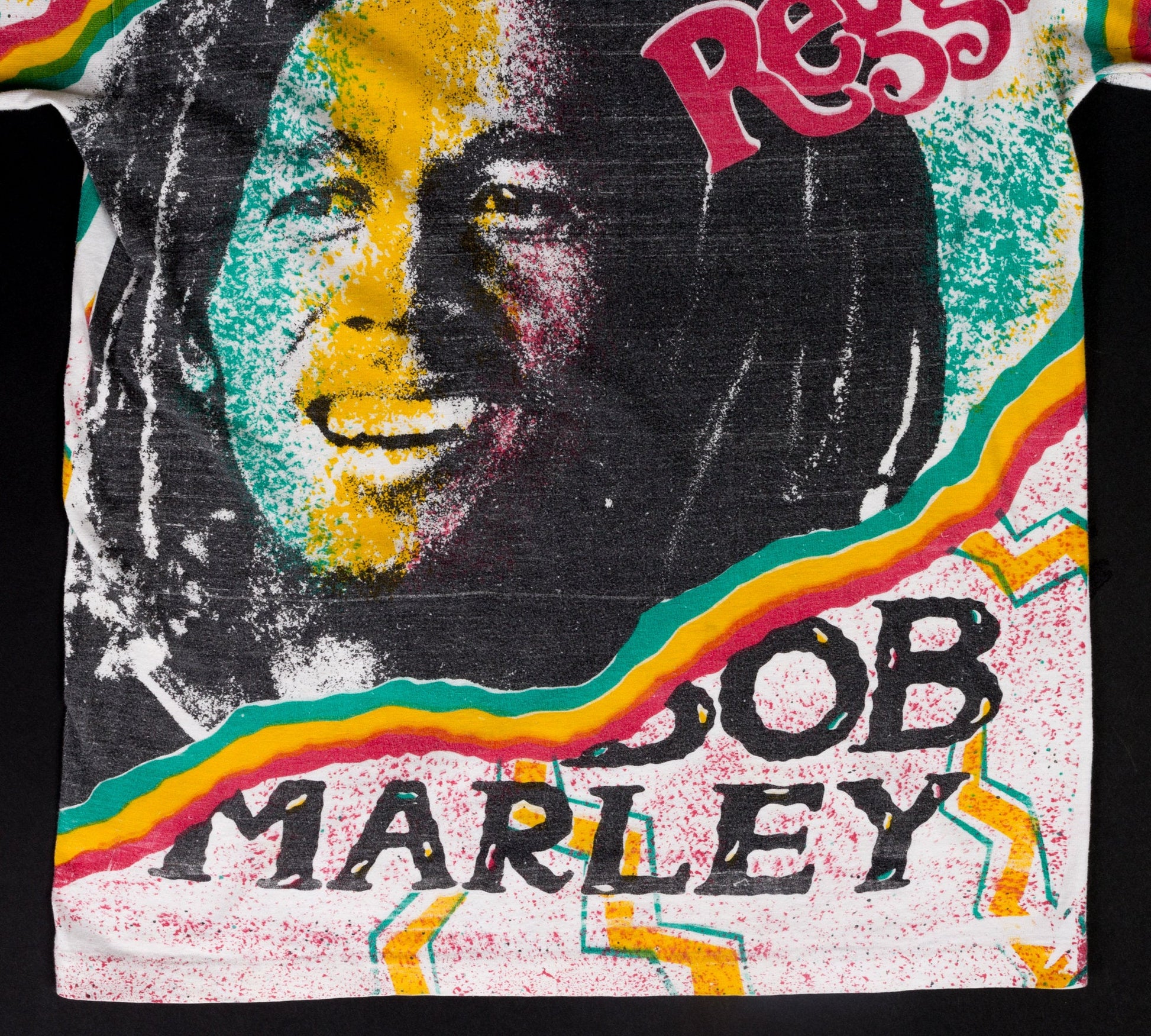 Vintage 90s Bob Marley T Shirt - Medium 