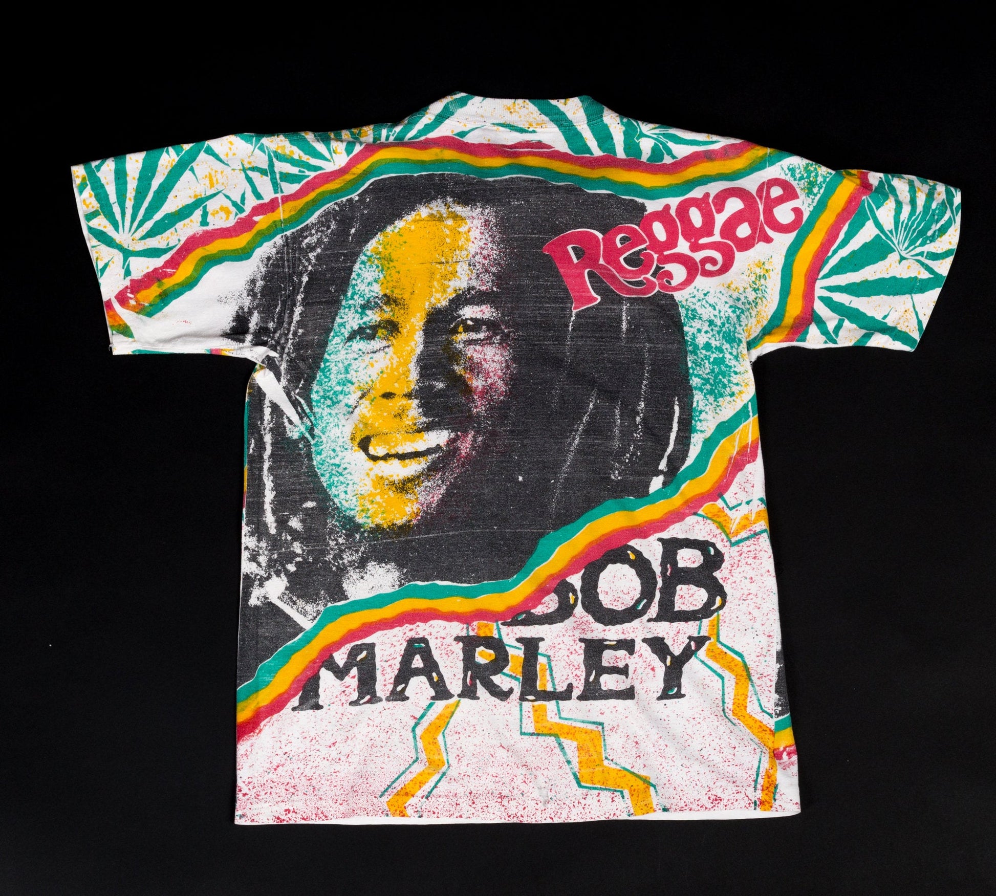 Vintage 90s Bob Marley T Shirt - Medium 