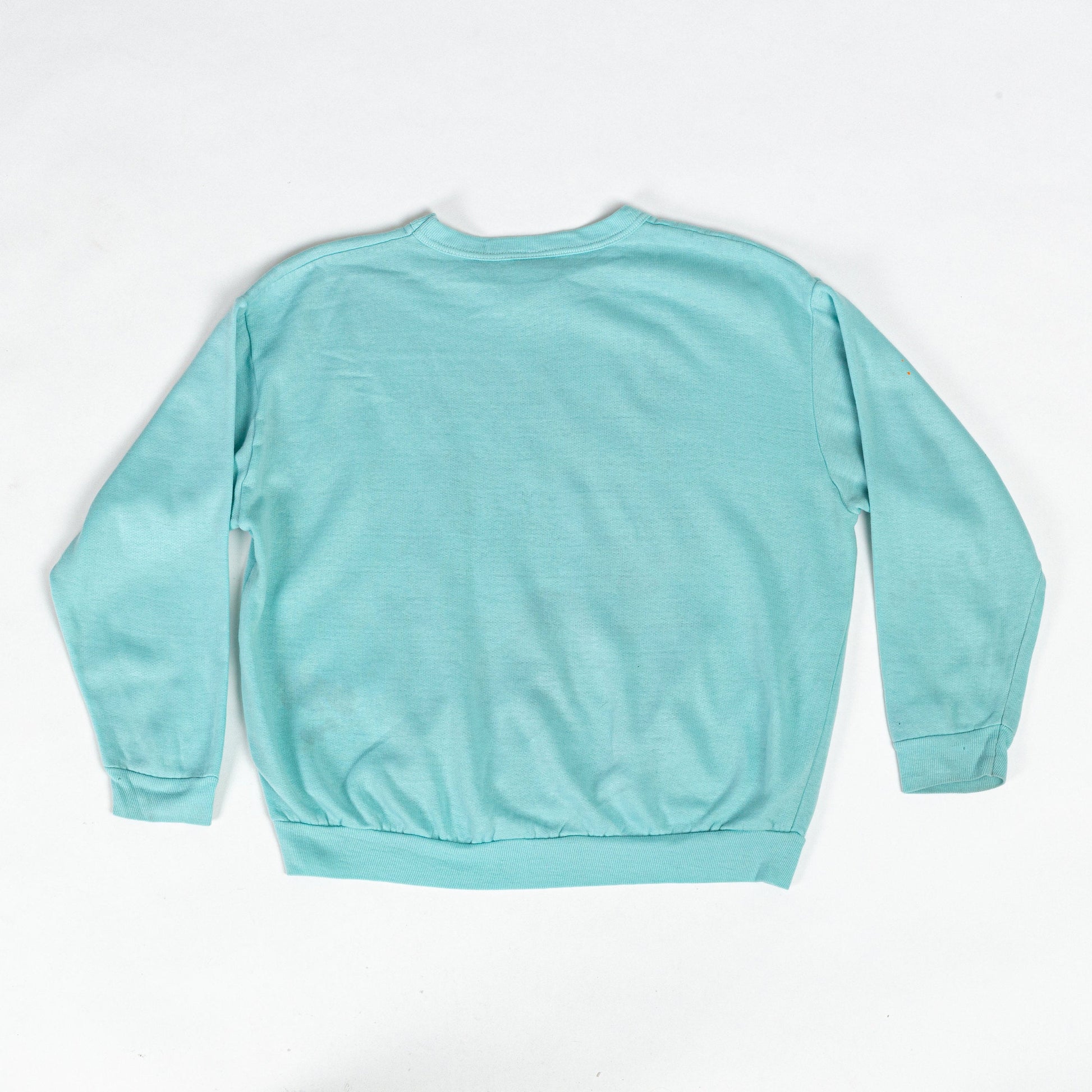 80s Mickey Mouse &quot;Mice Squad&quot; Miami Vice Sweatshirt - Women&#39;s Medium | Vintage Blue Lightweight Raglan Disney Pullover