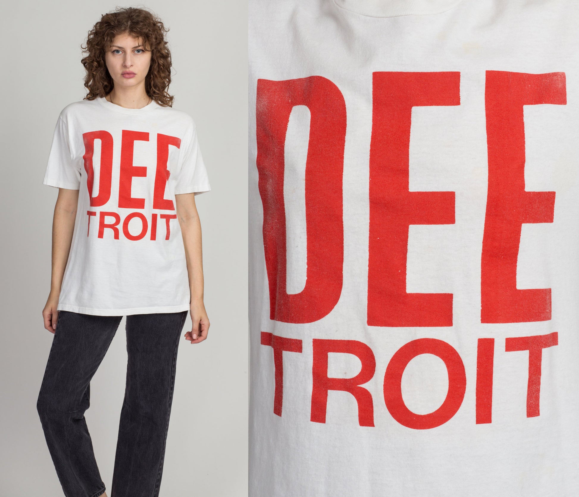 90s "DEE-TROIT" T Shirt - Large 