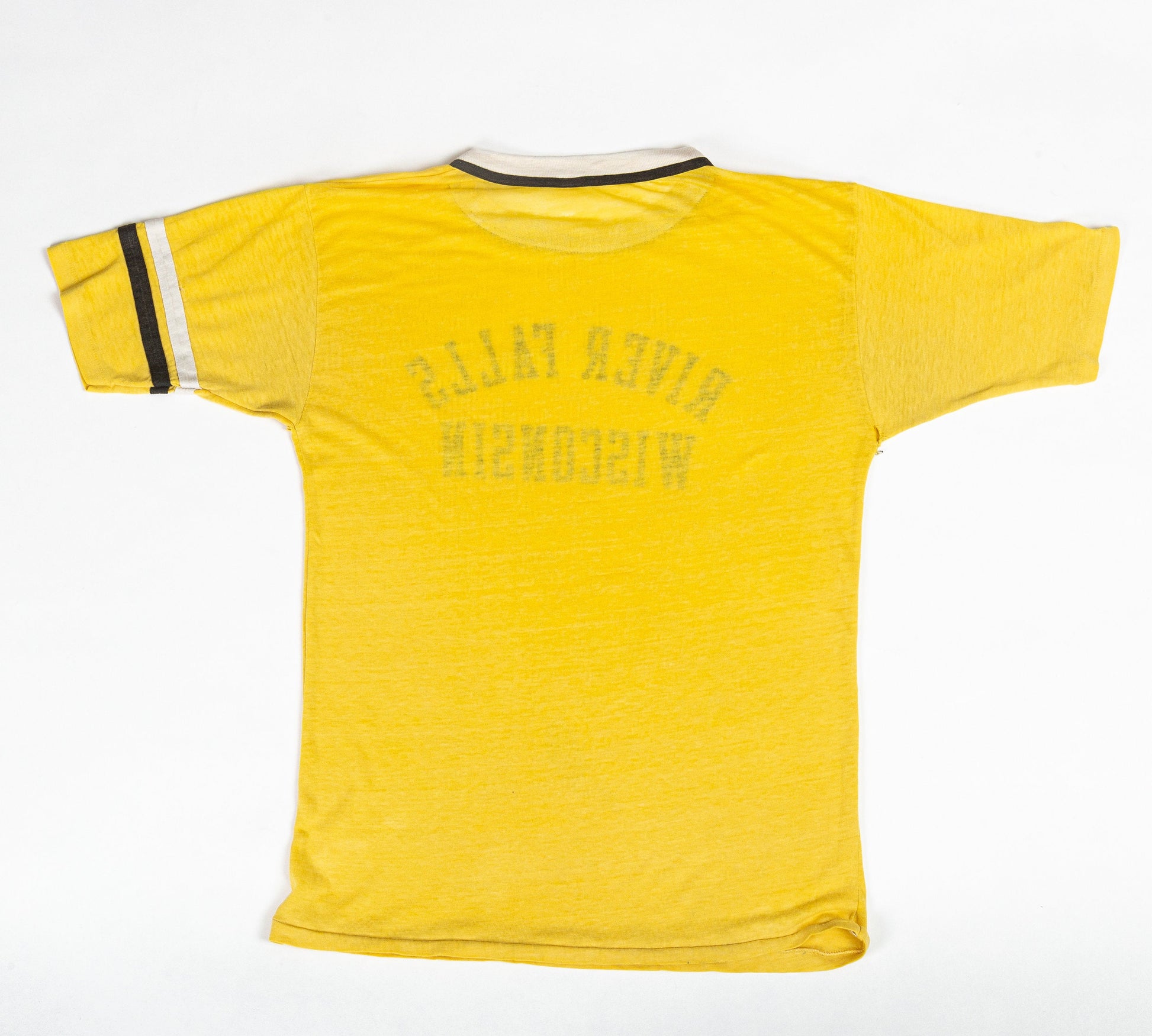70s Threadbare River Falls Wisconsin Ringer Tee - Medium 