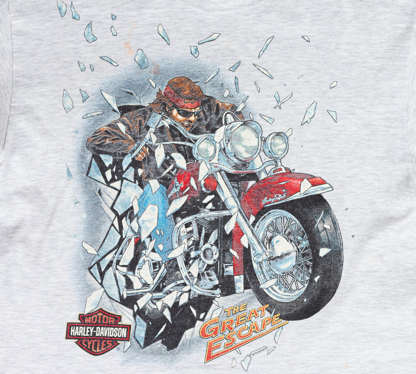 Vintage Harley Davidson The Great Escape T Shirt - Medium 