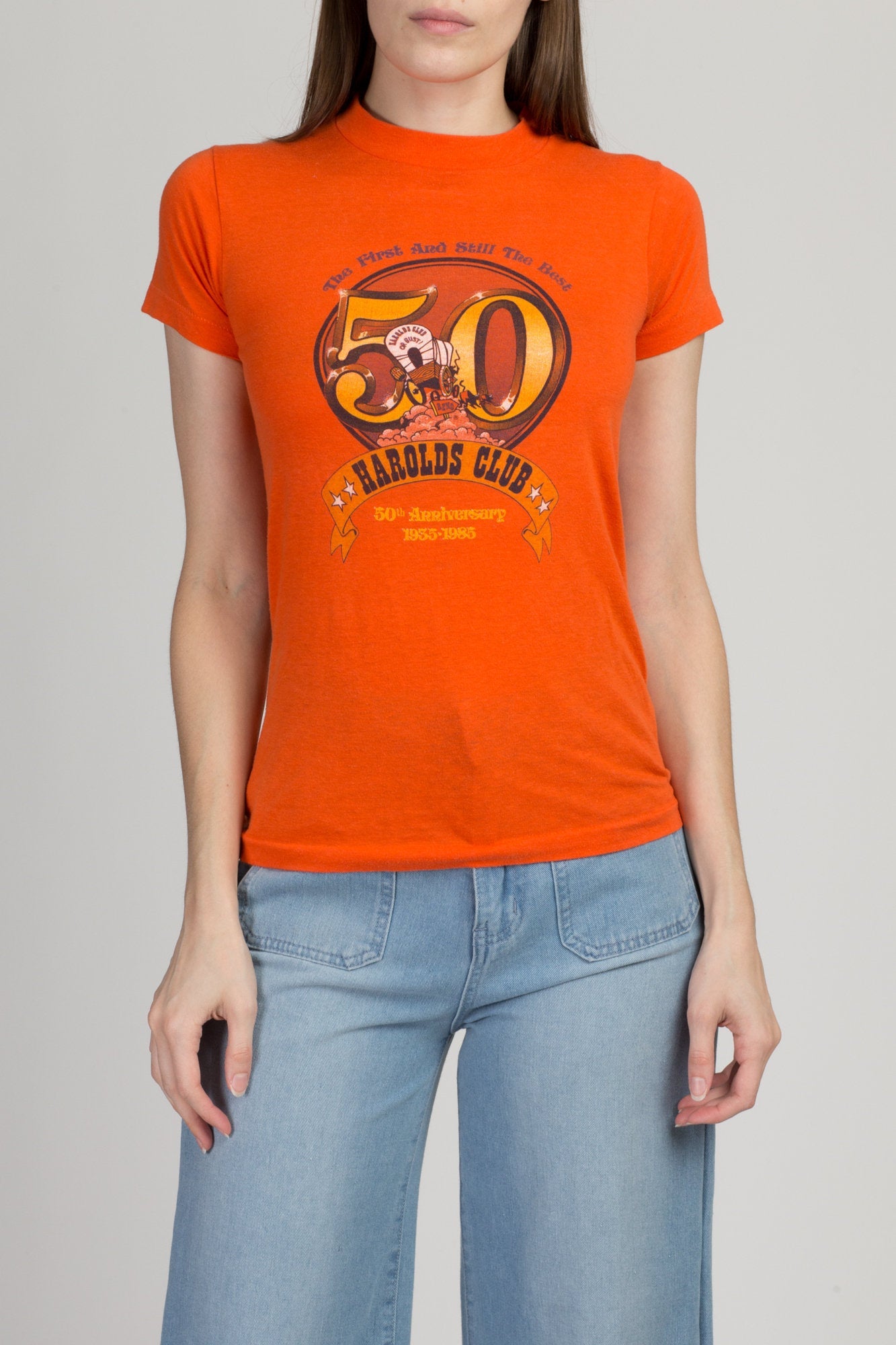 Vintage 1985 Harolds Club Casino T Shirt - Extra Small 
