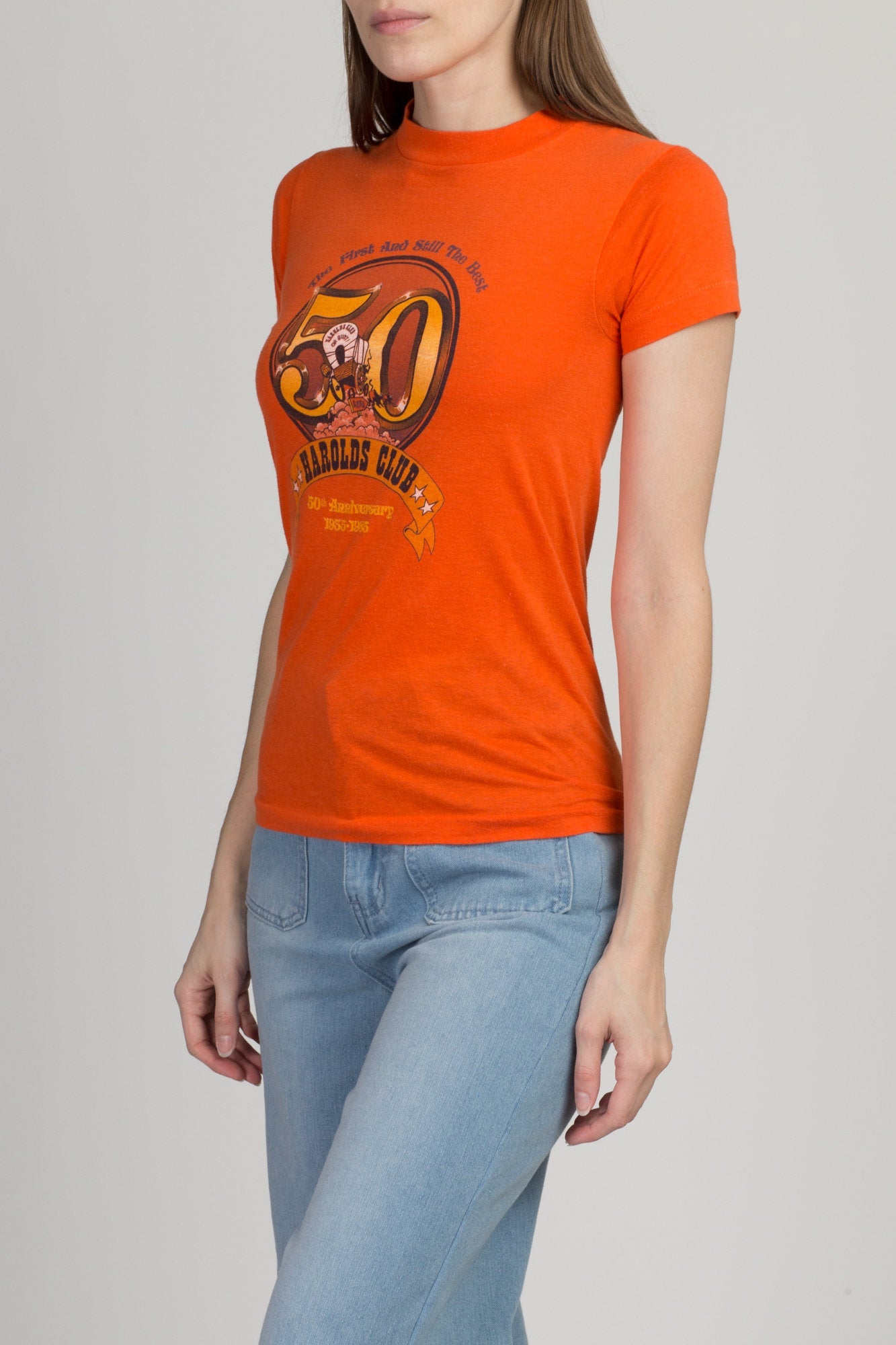 Vintage 1985 Harolds Club Casino T Shirt - Extra Small 