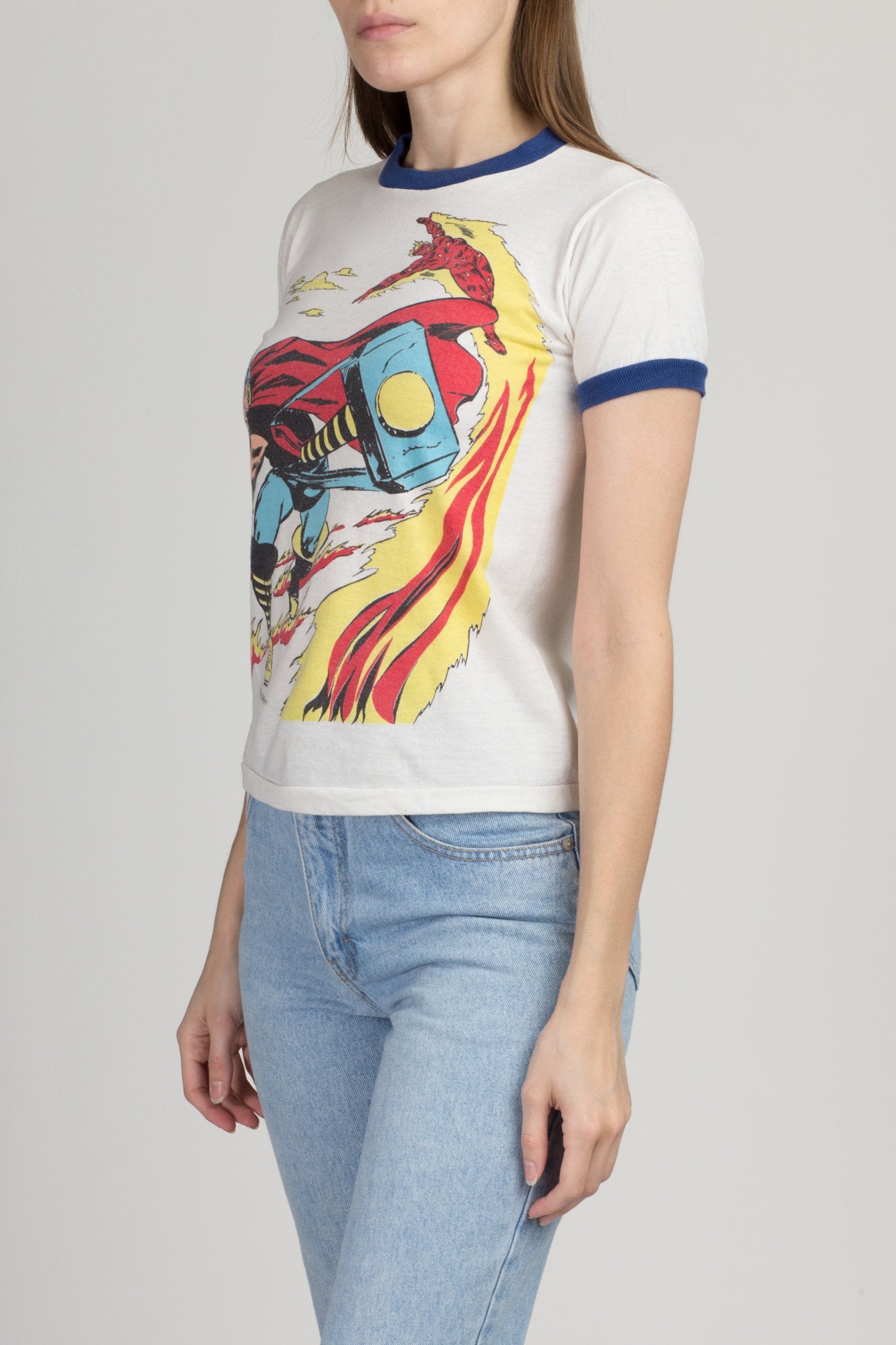 70s Thor Marvel Comics T Shirt - Extra Small 