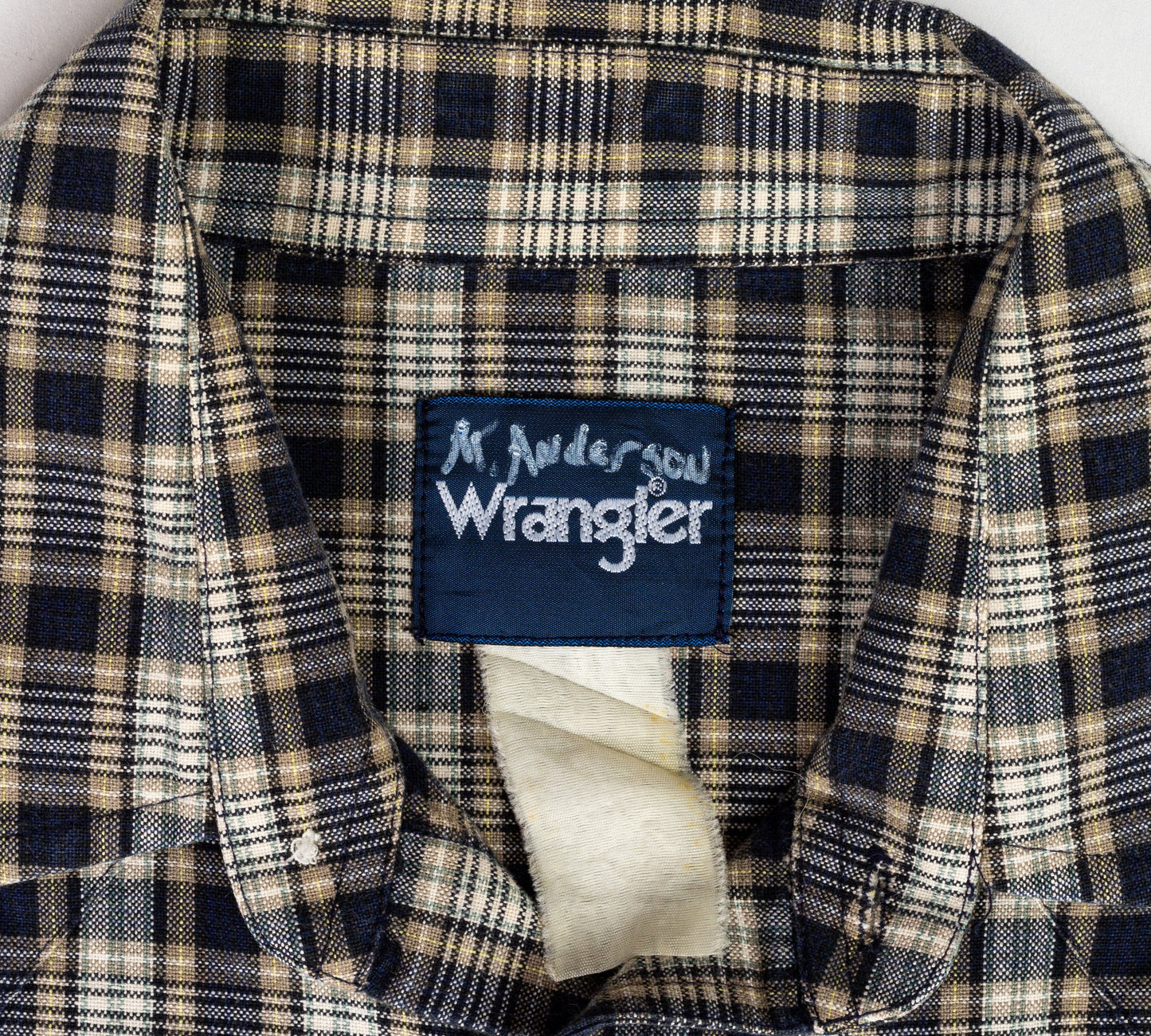 Vintage Wrangler Plaid Pearl Snap Shirt - Men's Large 
