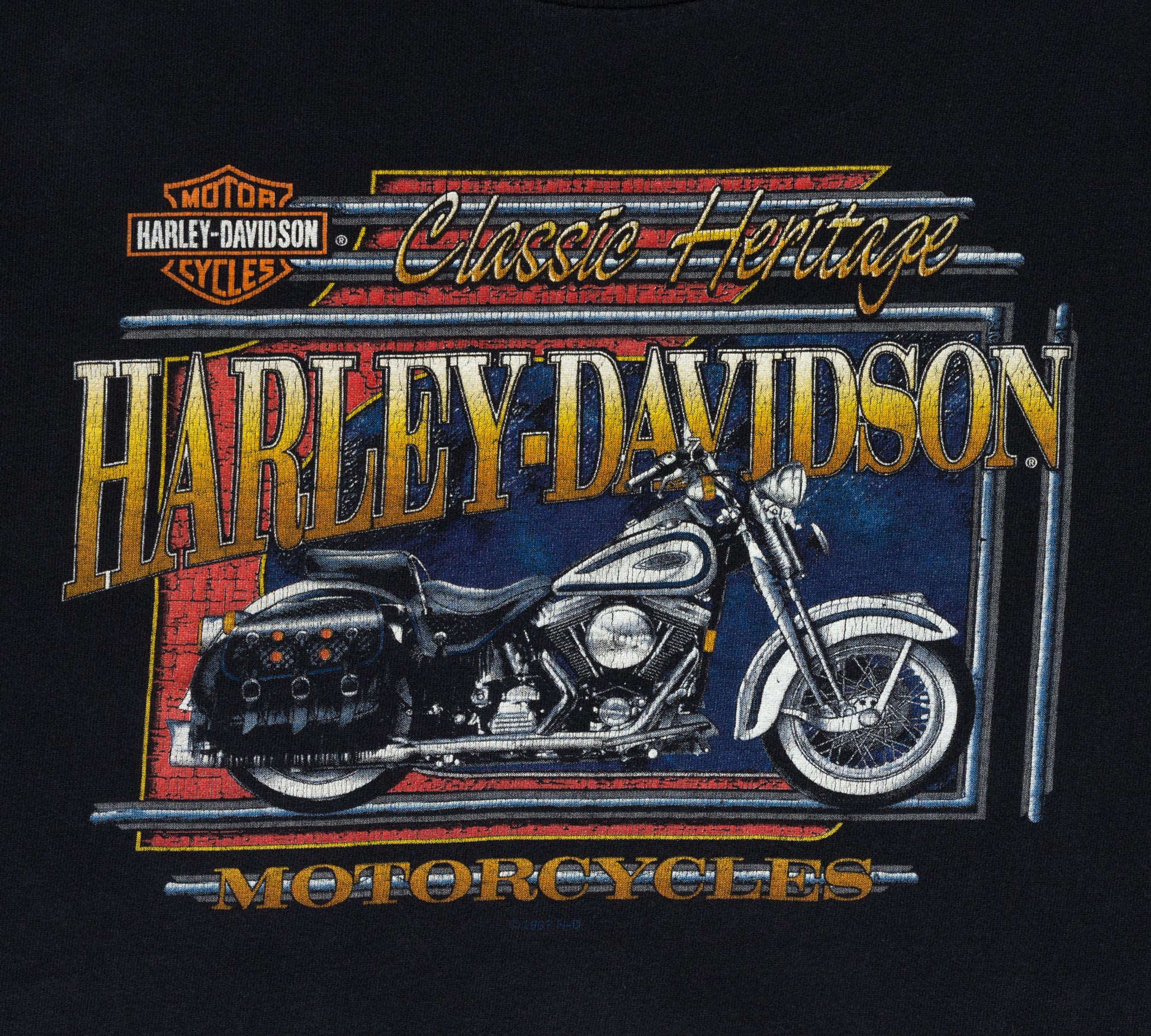 Vintage 1997 Classic Heritage Harley Davidson T Shirt - XXL 