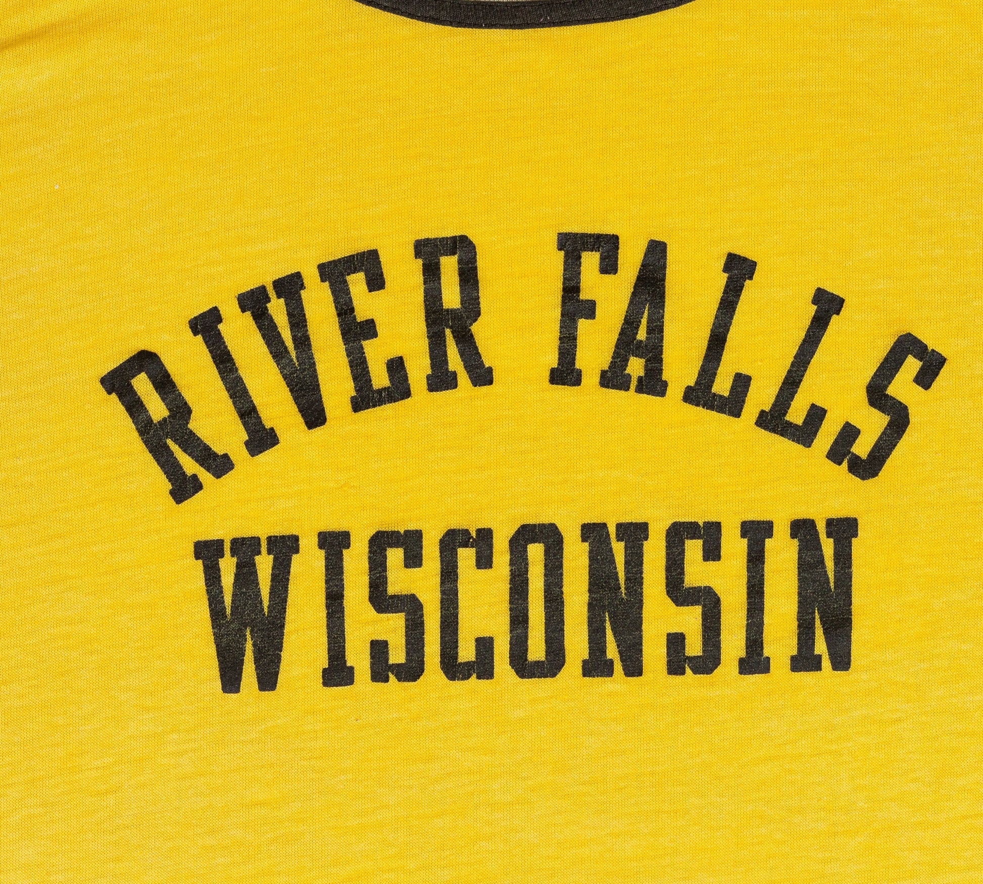 70s Threadbare River Falls Wisconsin Ringer Tee - Medium 