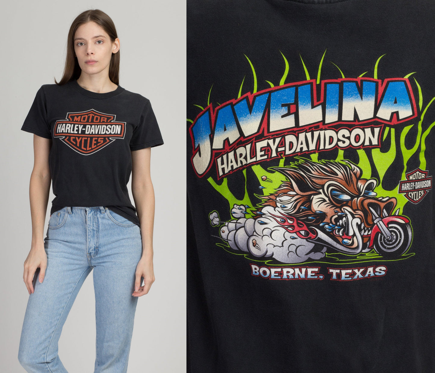 Vintage Harley Davidson Javelina T Shirt - Small 