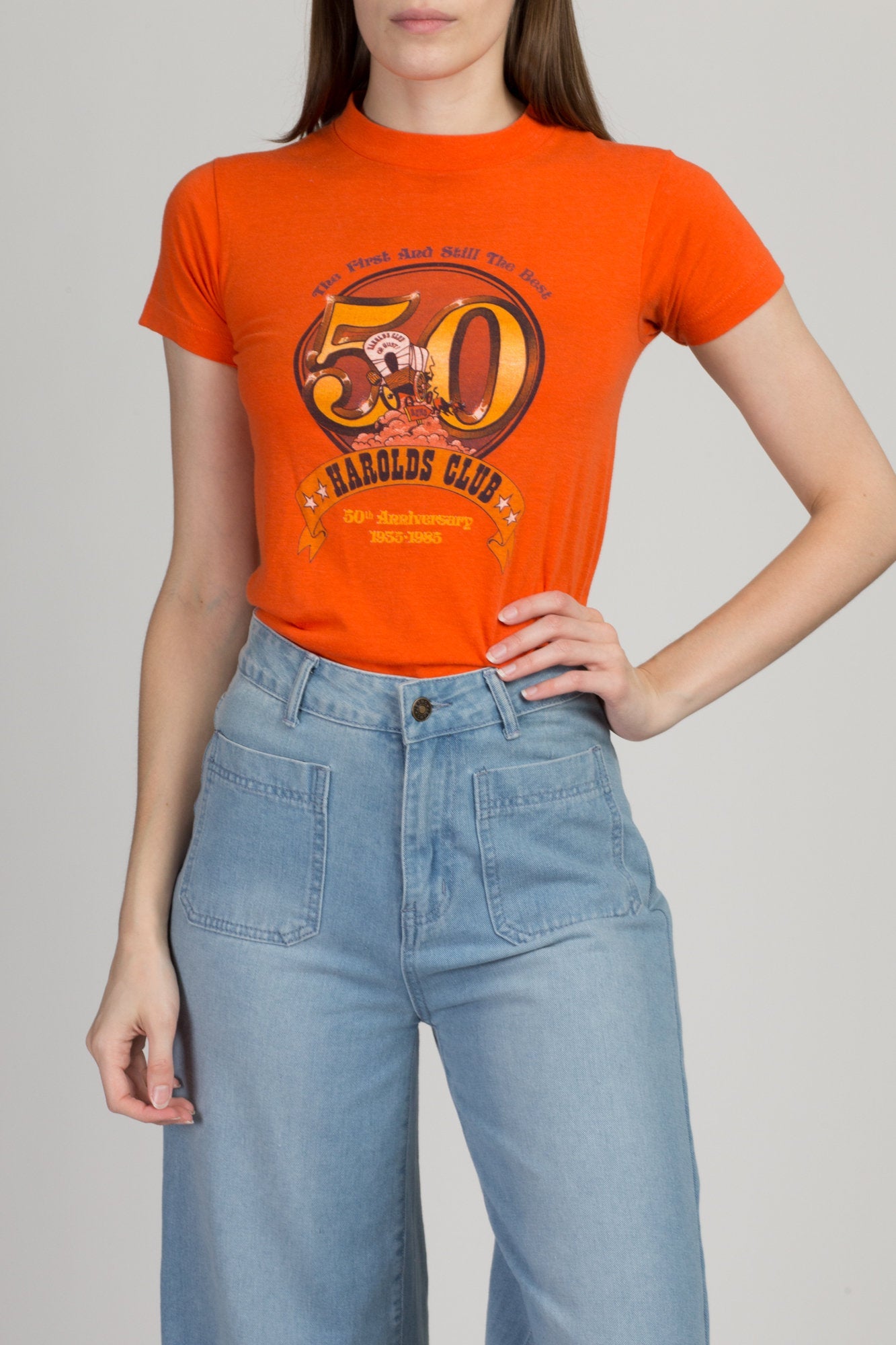 Vintage 1985 Harolds Club Casino T Shirt - Extra Small 