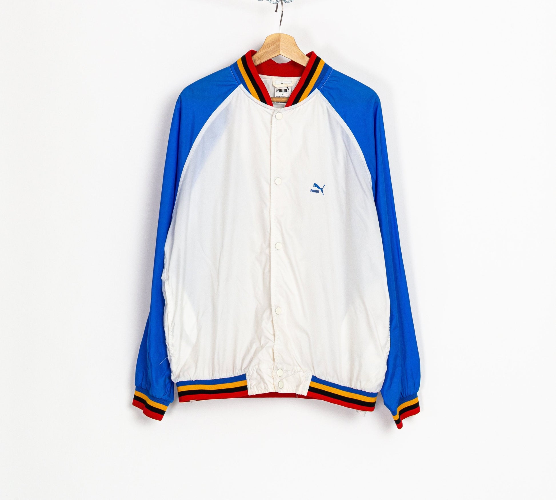 90s Puma Color Block Windbreaker - Men's Large 