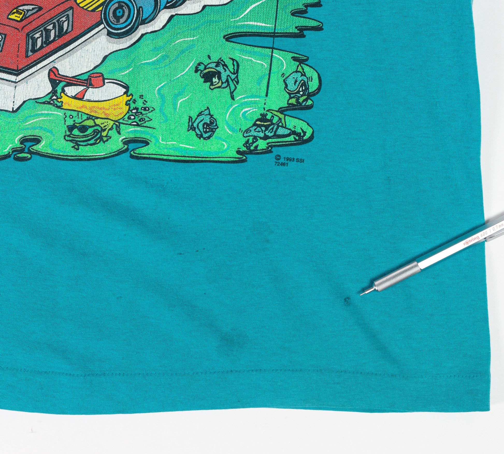 80s FISH TREK IX Star Trek Humor Tee - Extra Large 