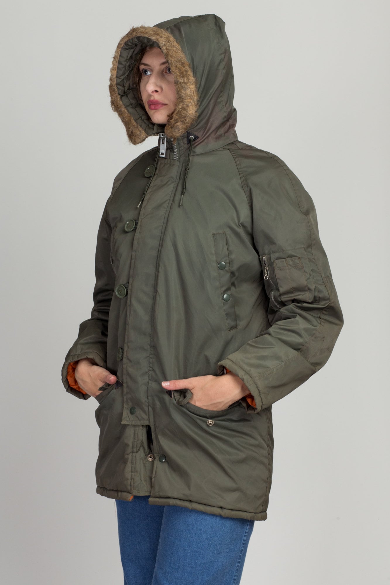 Vintage 80s Arctic Parka Jacket Men s Small Short Women s Small to Medium