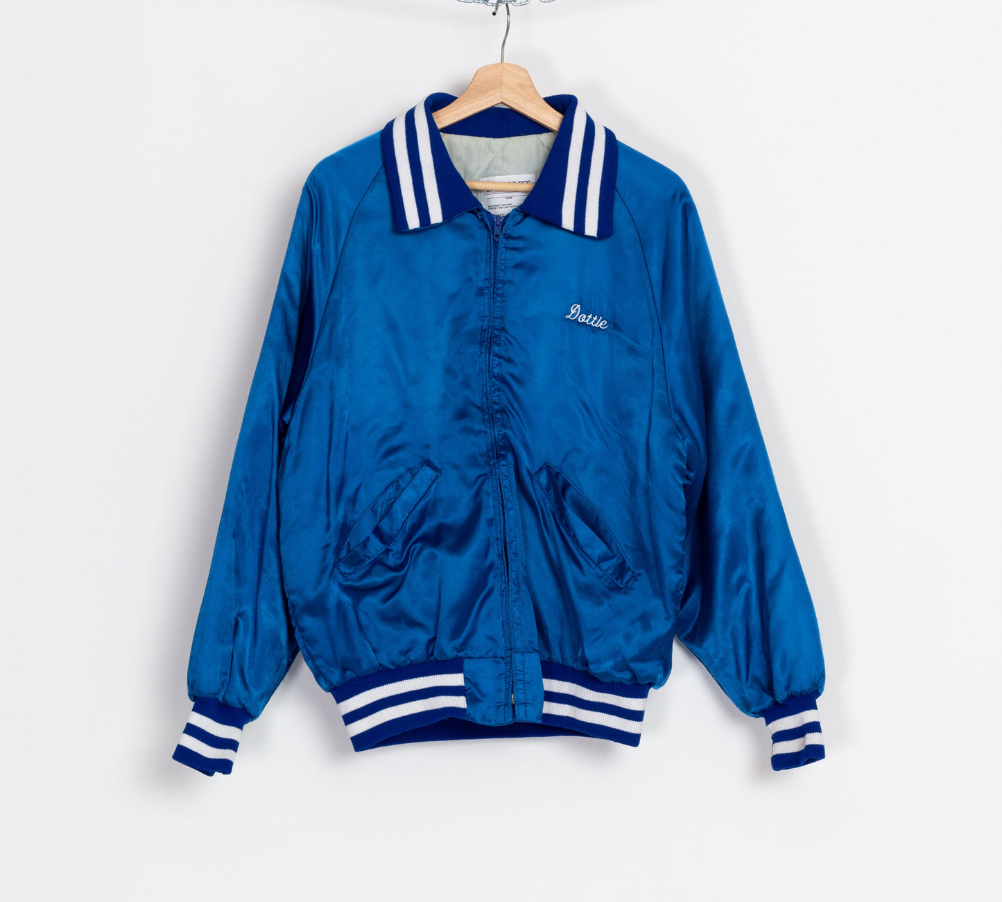 80s Swing Dancing Satin Bomber Jacket - Men's Medium, Women's Large 