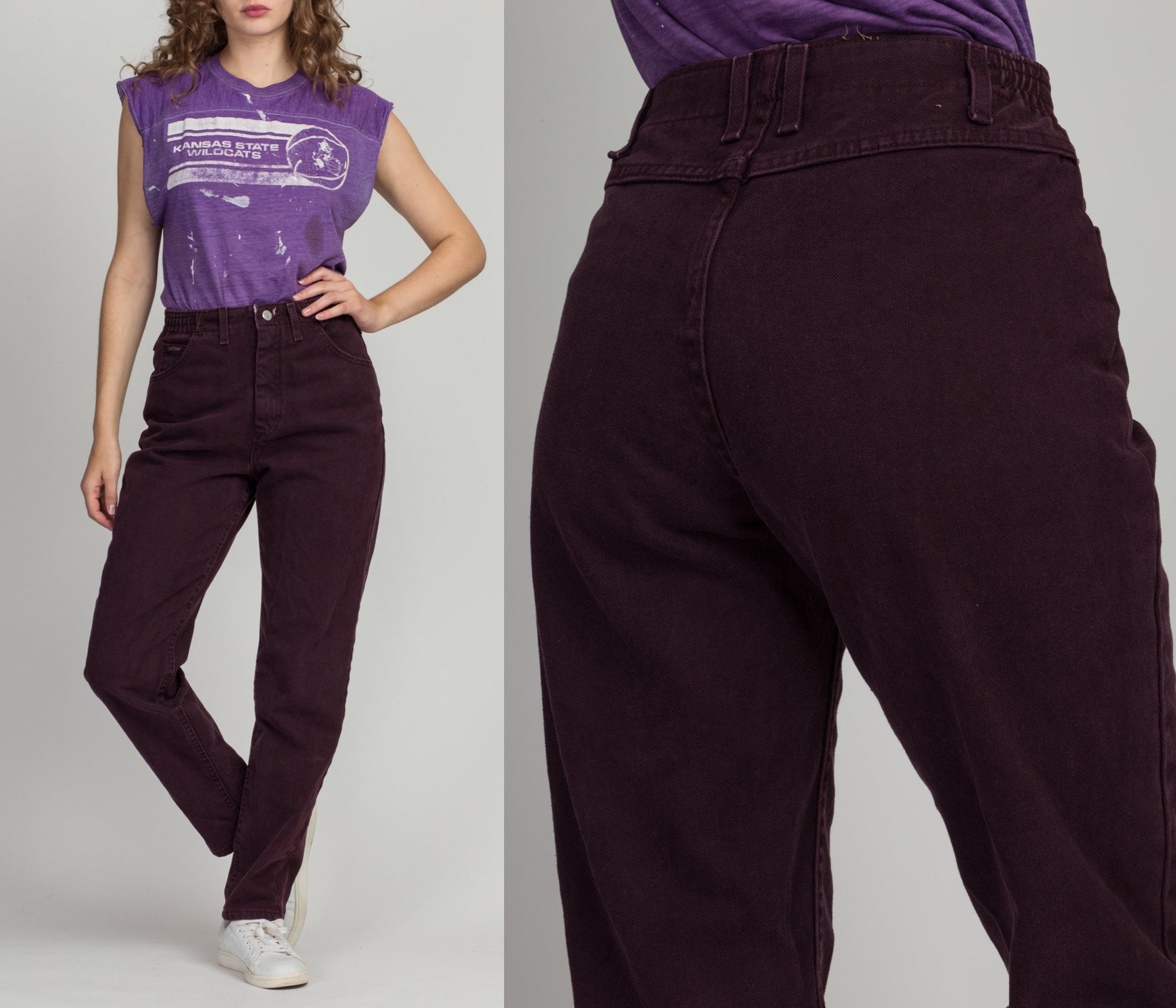 Vintage High Waisted Purple Lee Jeans - Medium, 27"-29" 