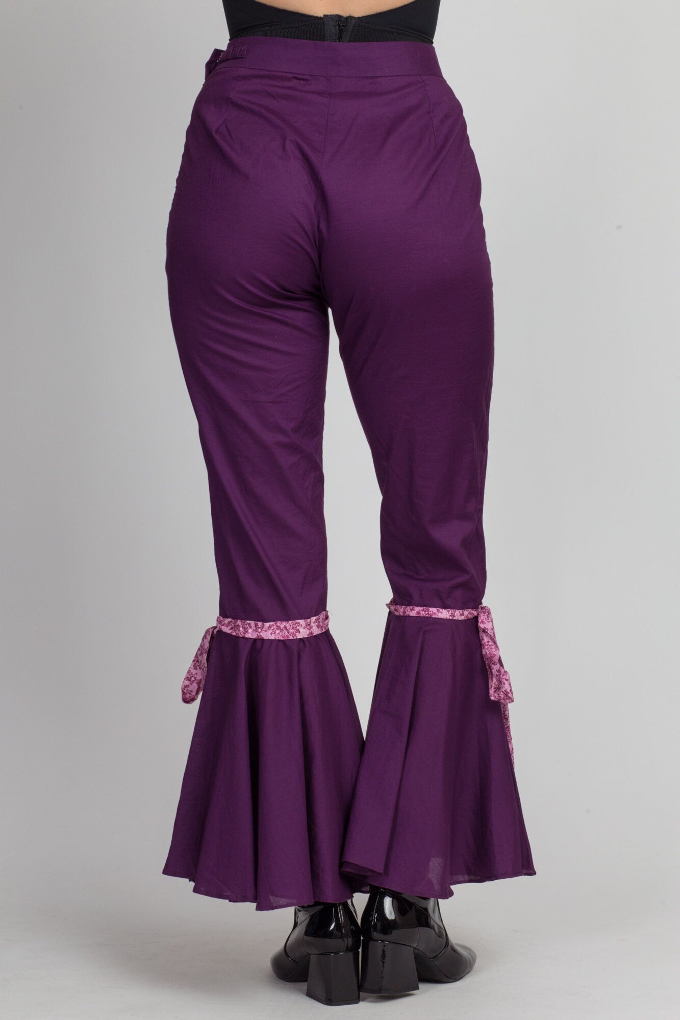 Women's Purple Hippie Flare Pants | BohoClandestino Wholesale