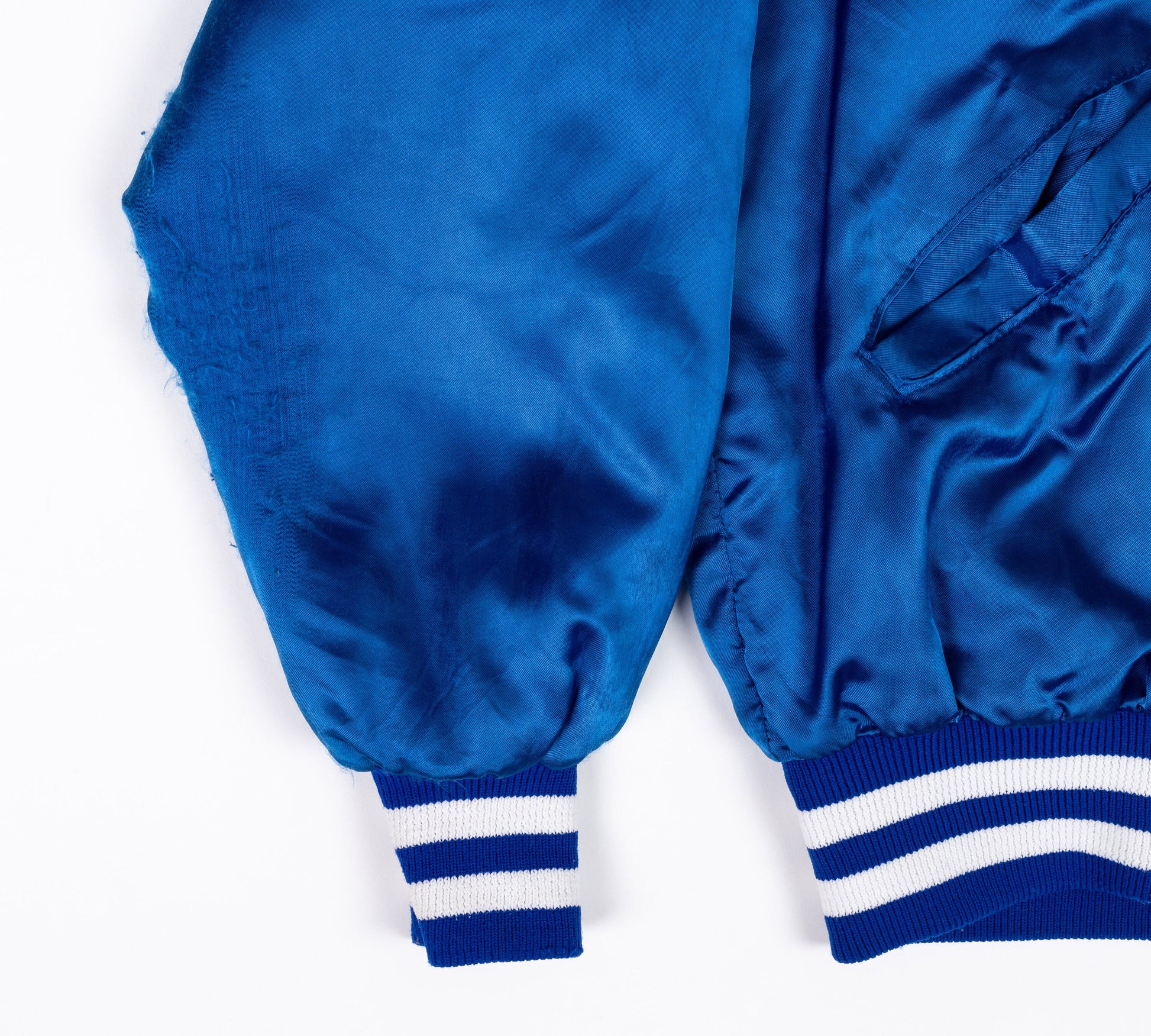 Baby Blue Satin Bomber Jacket for Women