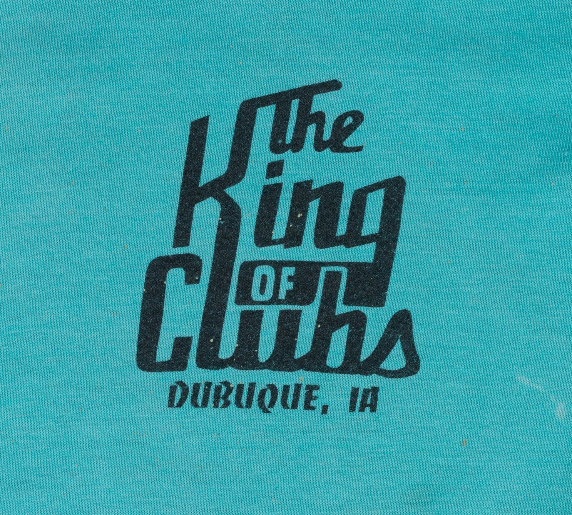 Vintage The King Of Clubs Distressed Tee - Men's Small, Women's Medium 