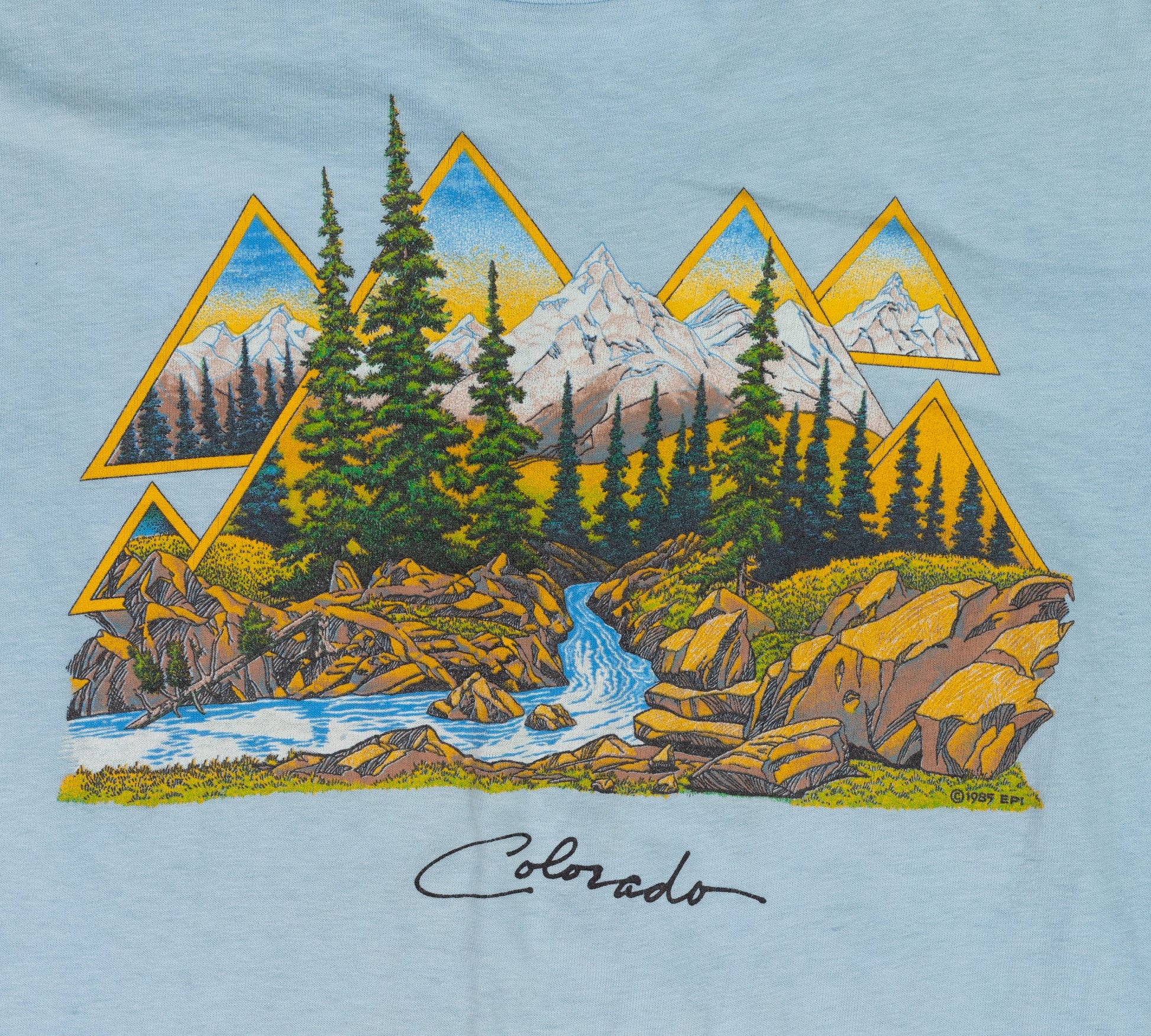 80s Colorado Alpine Graphic T Shirt - Men's Small, Women's Medium 