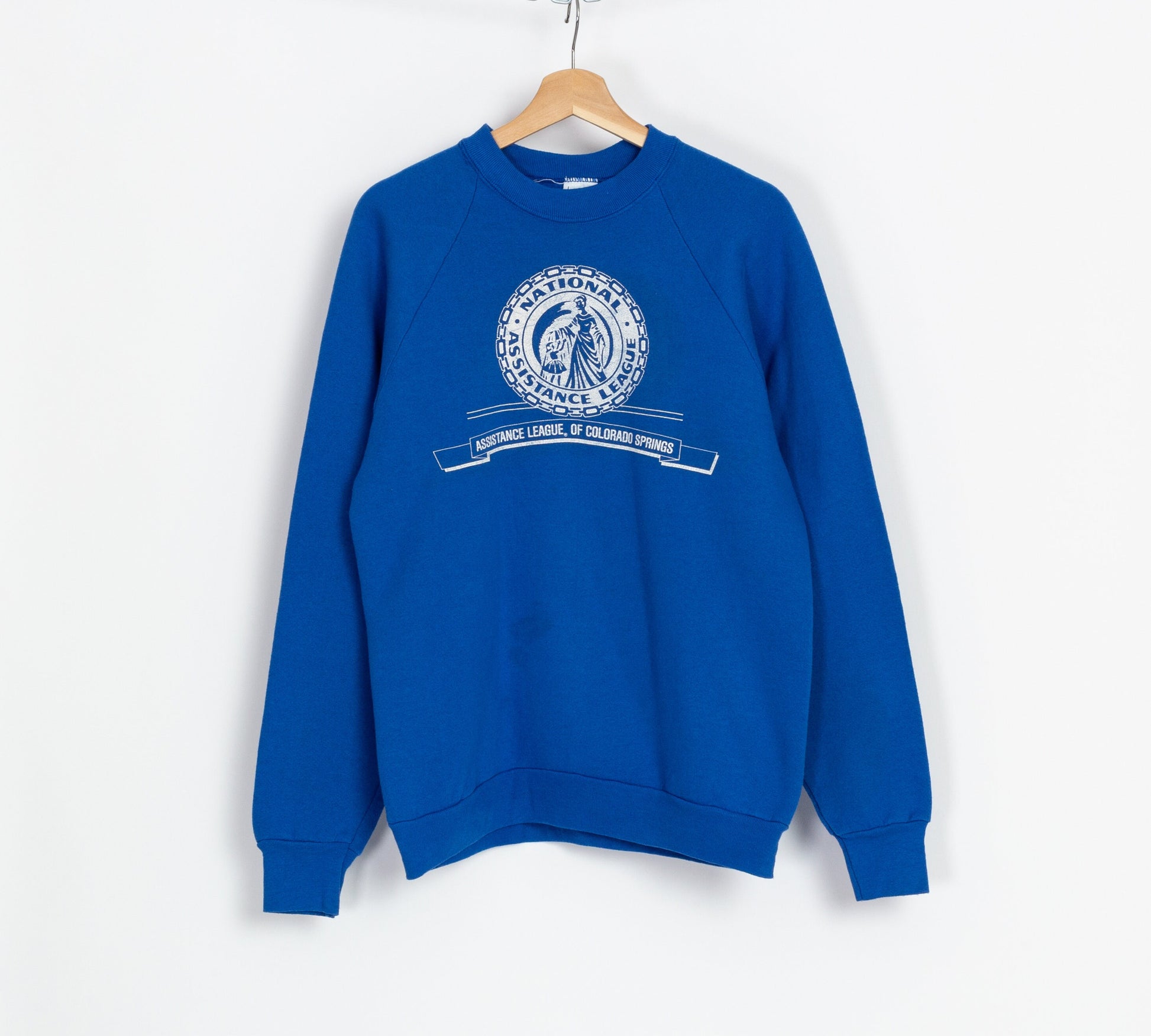 80s National Assistance League Sweatshirt - Men's Small, Women's Medium 