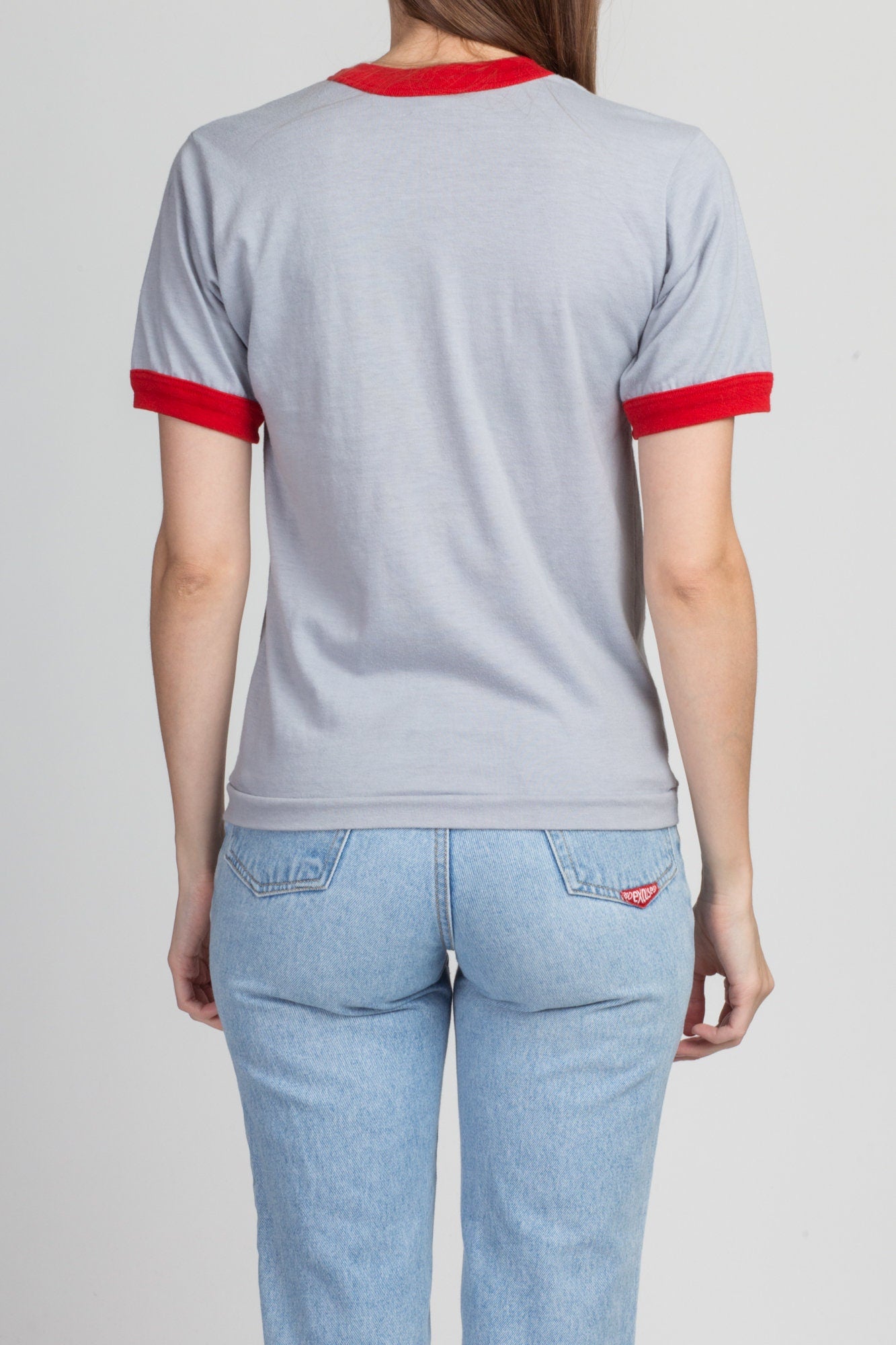 80s Boston Red Sox Ringer T Shirt - Men's XS, Women's Small 