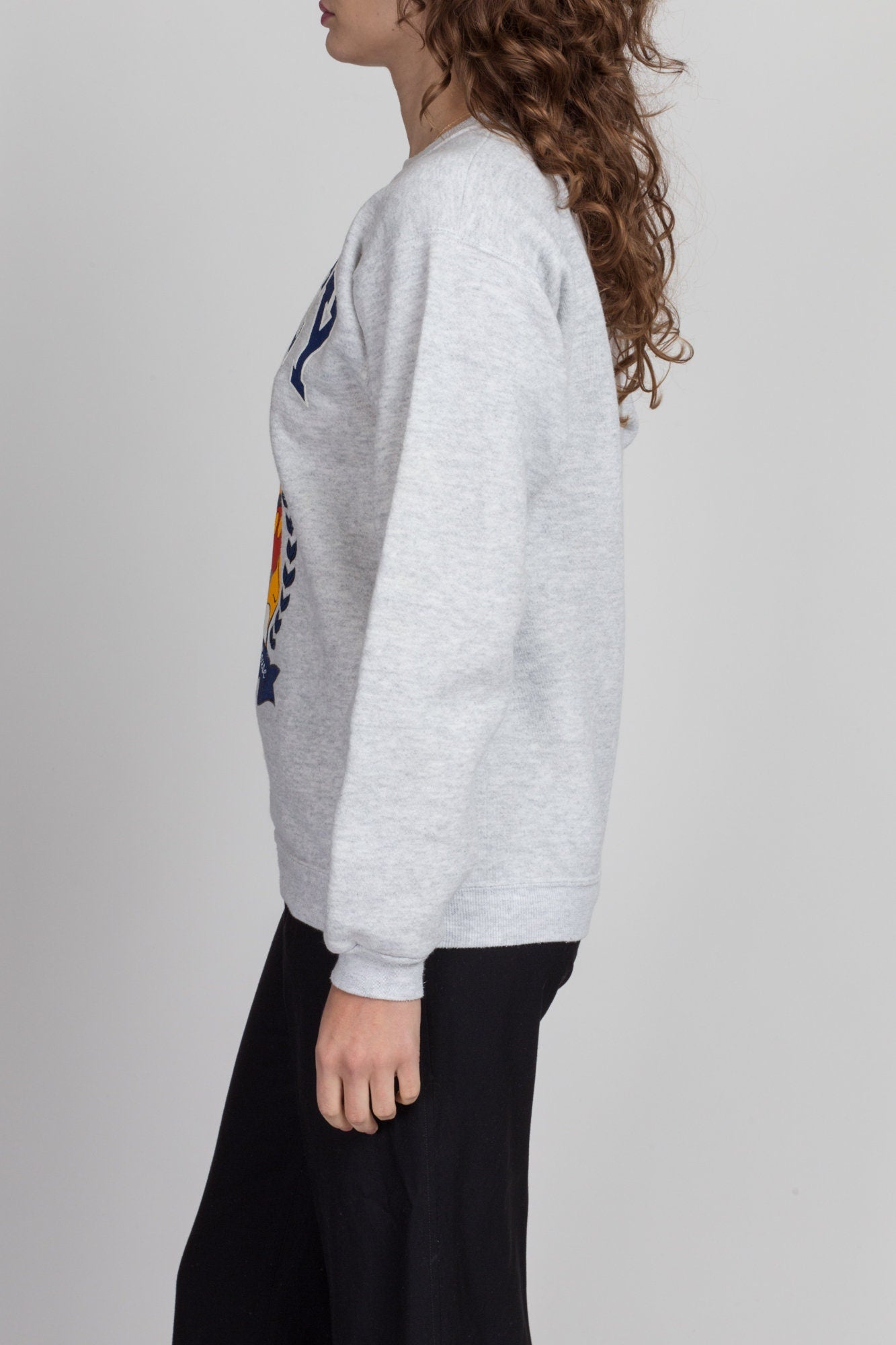90s Mickey Mouse Collegiate Sweatshirt - Men's Small, Women's Medium 