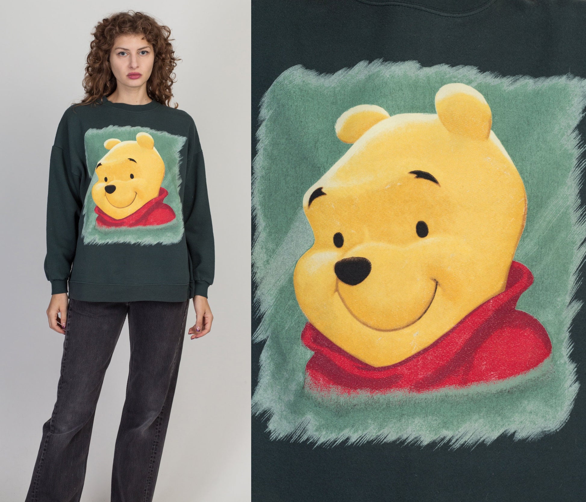 90s Winnie The Pooh Sweatshirt - Men's Large Short, Women's XL 